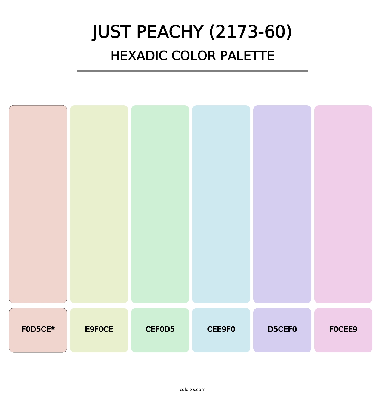 Just Peachy (2173-60) - Hexadic Color Palette