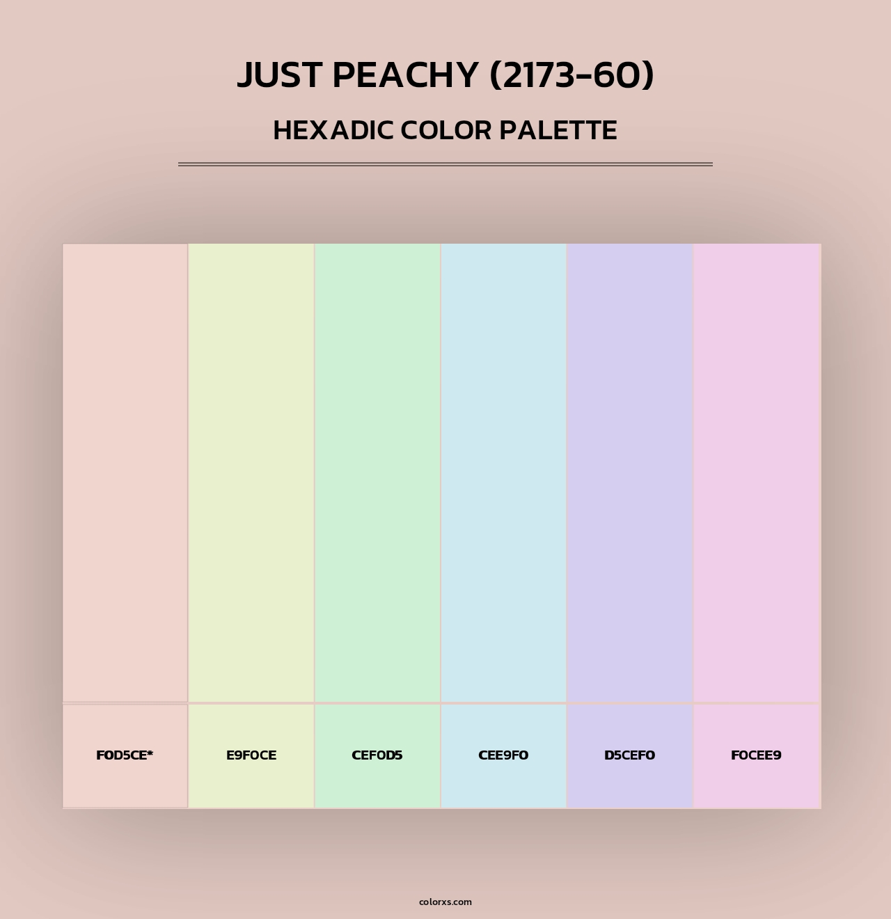 Just Peachy (2173-60) - Hexadic Color Palette