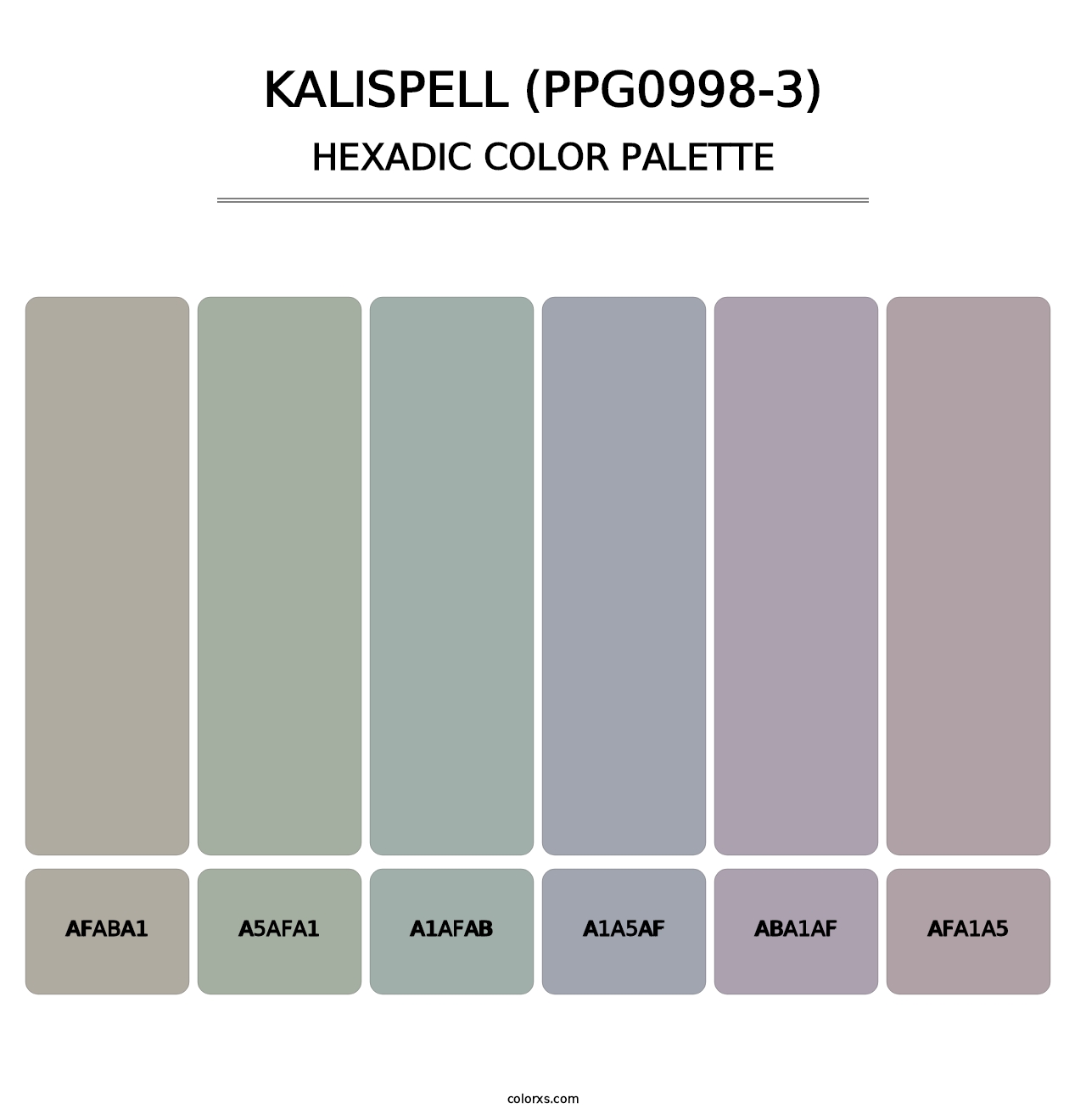 Kalispell (PPG0998-3) - Hexadic Color Palette