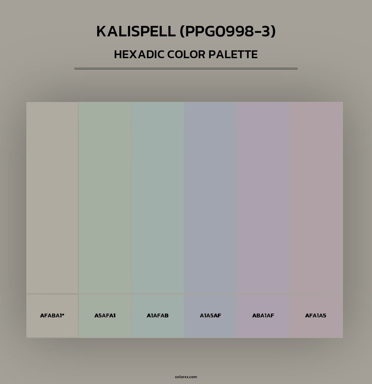 Kalispell (PPG0998-3) - Hexadic Color Palette