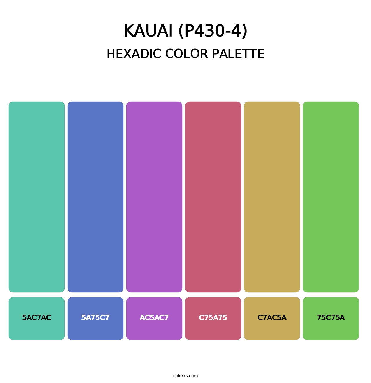 Kauai (P430-4) - Hexadic Color Palette