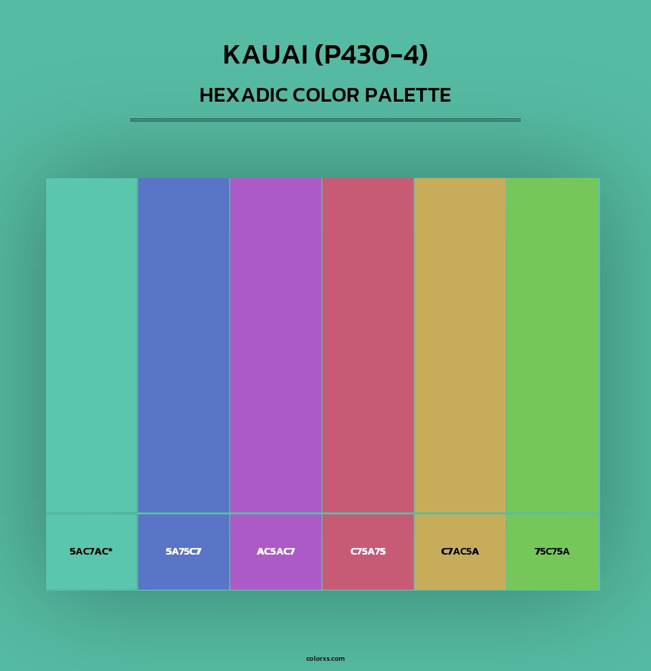 Kauai (P430-4) - Hexadic Color Palette