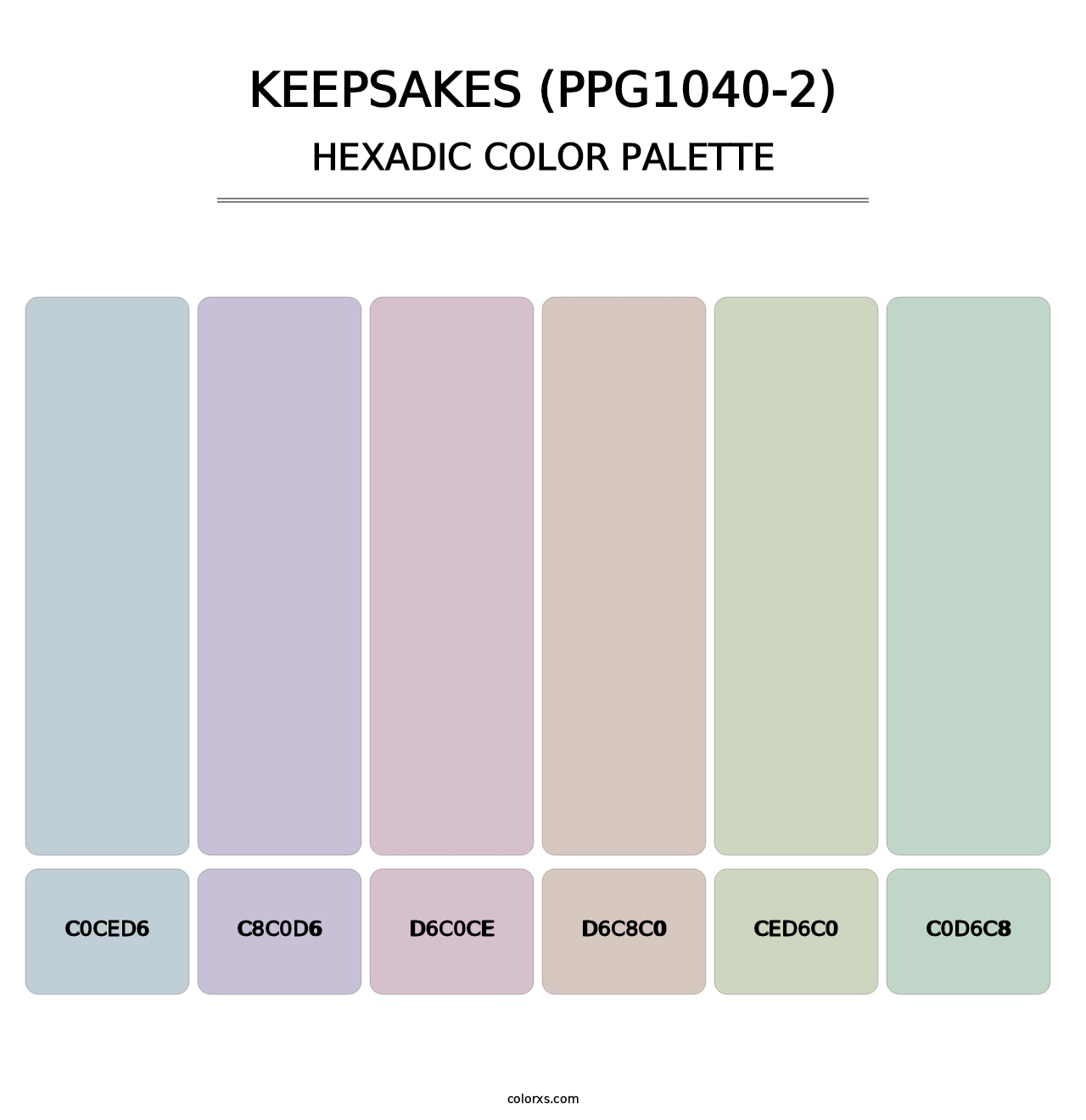 Keepsakes (PPG1040-2) - Hexadic Color Palette