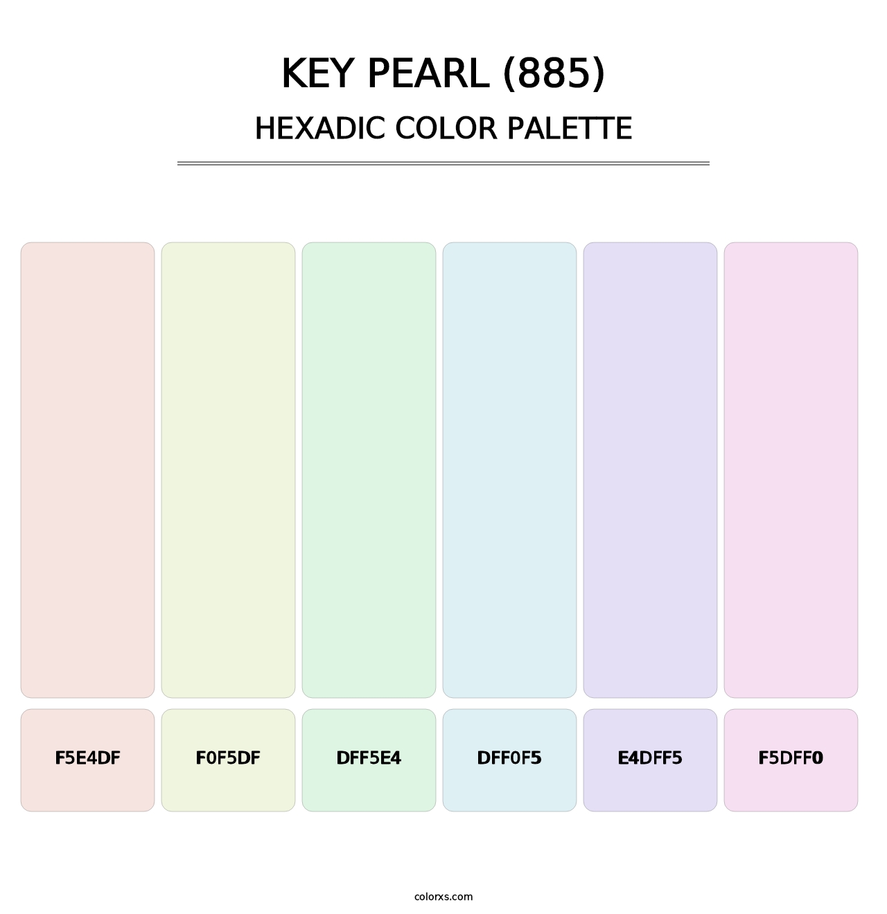Key Pearl (885) - Hexadic Color Palette