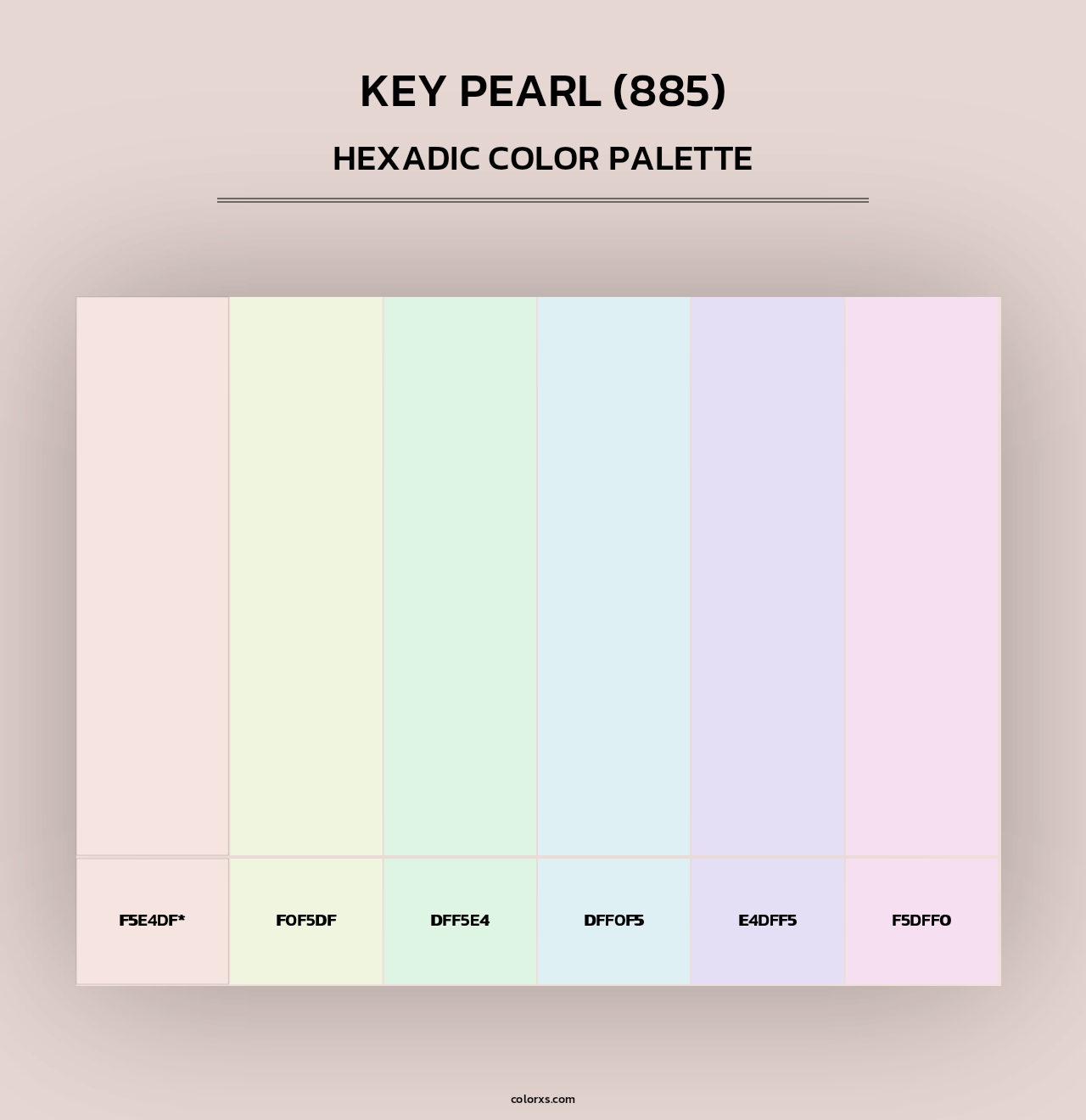 Key Pearl (885) - Hexadic Color Palette