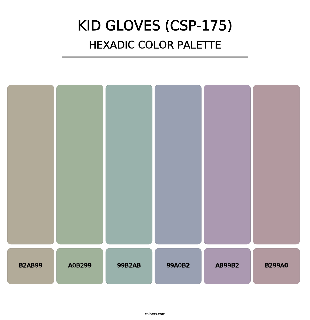Kid Gloves (CSP-175) - Hexadic Color Palette