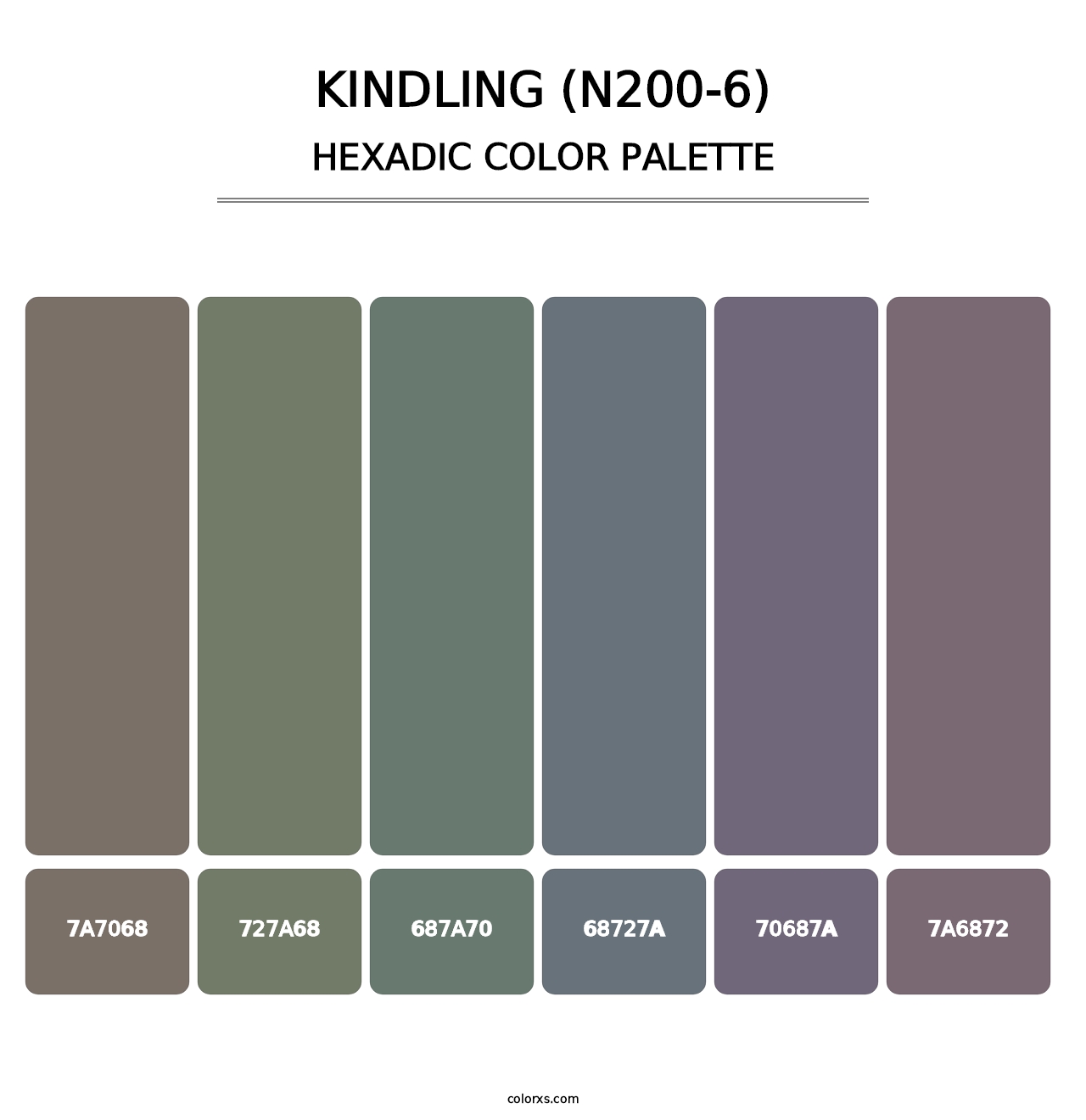 Kindling (N200-6) - Hexadic Color Palette