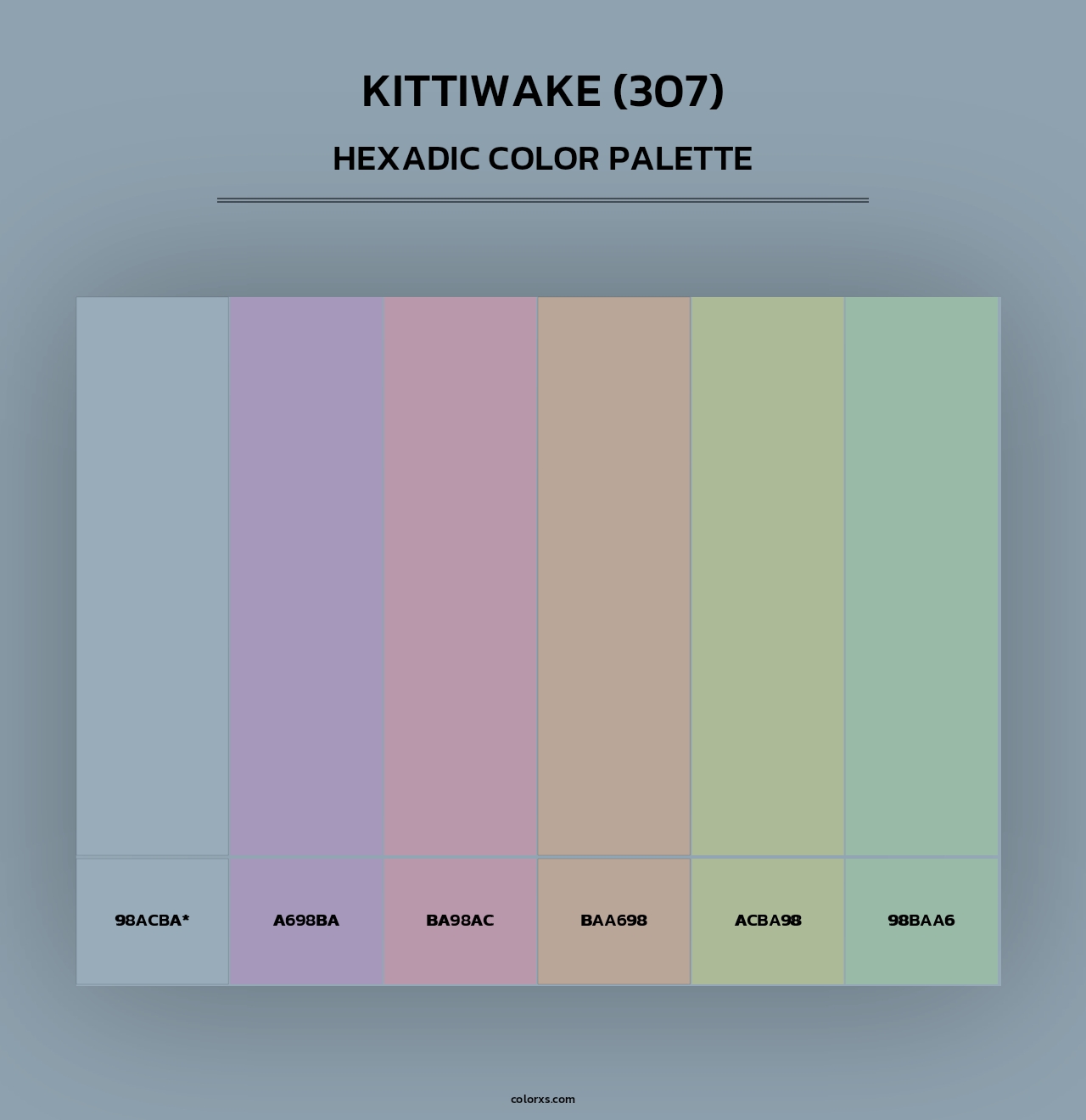 Kittiwake (307) - Hexadic Color Palette