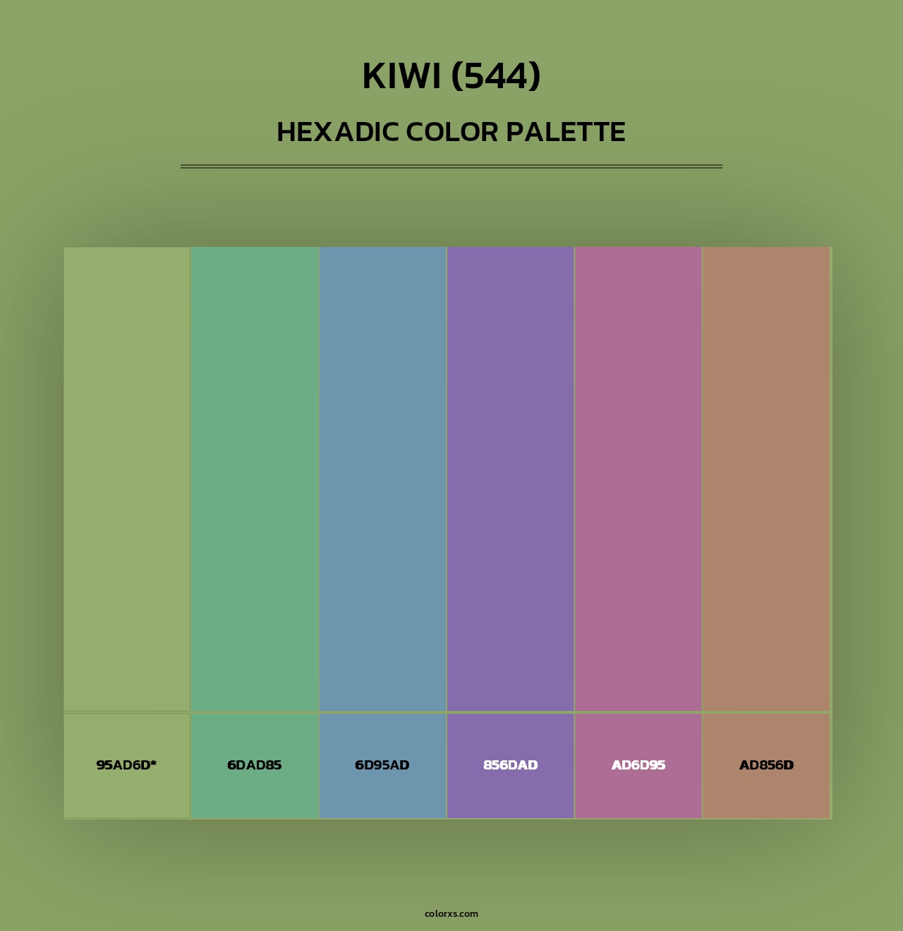 Kiwi (544) - Hexadic Color Palette