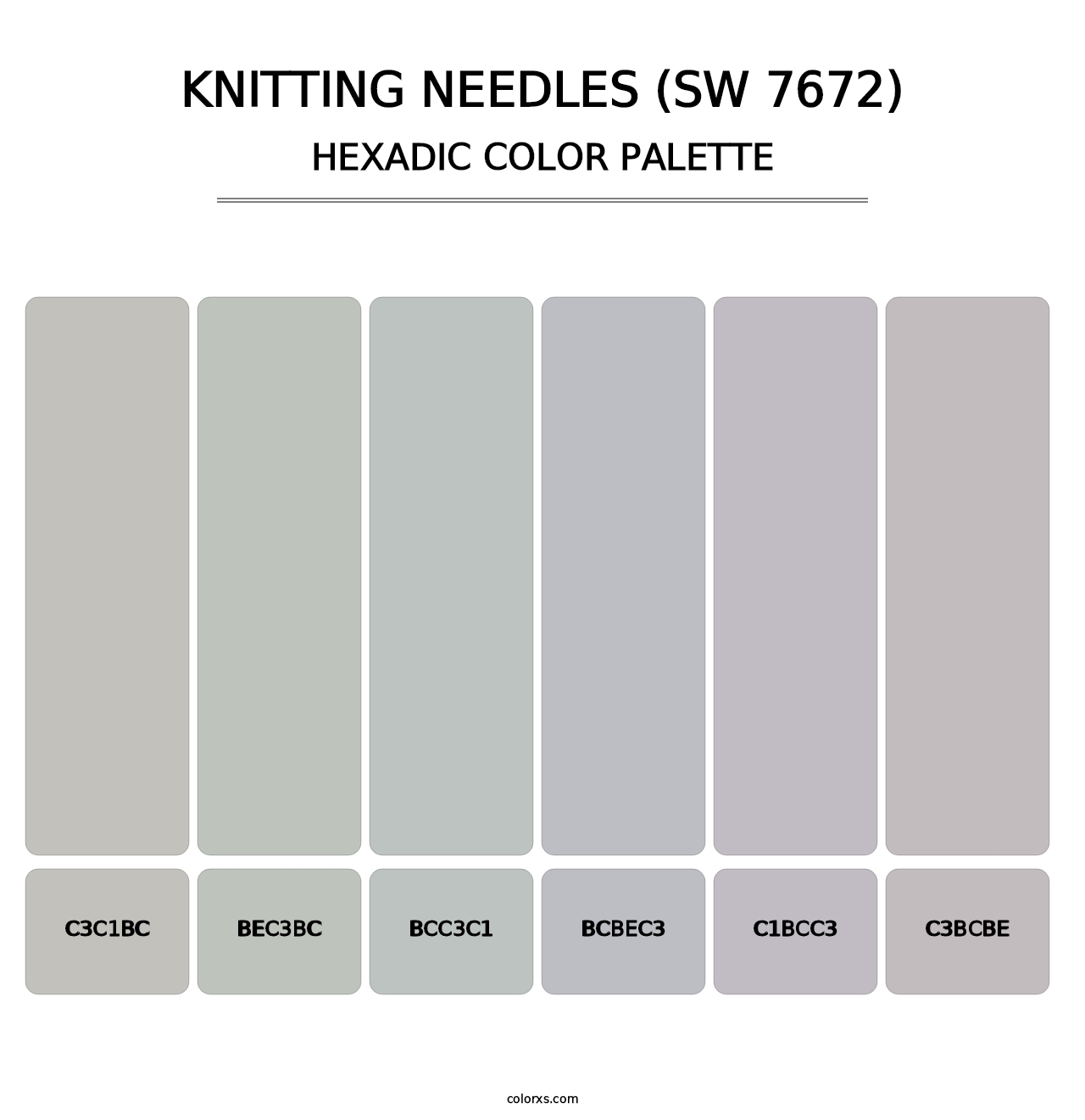 Knitting Needles (SW 7672) - Hexadic Color Palette
