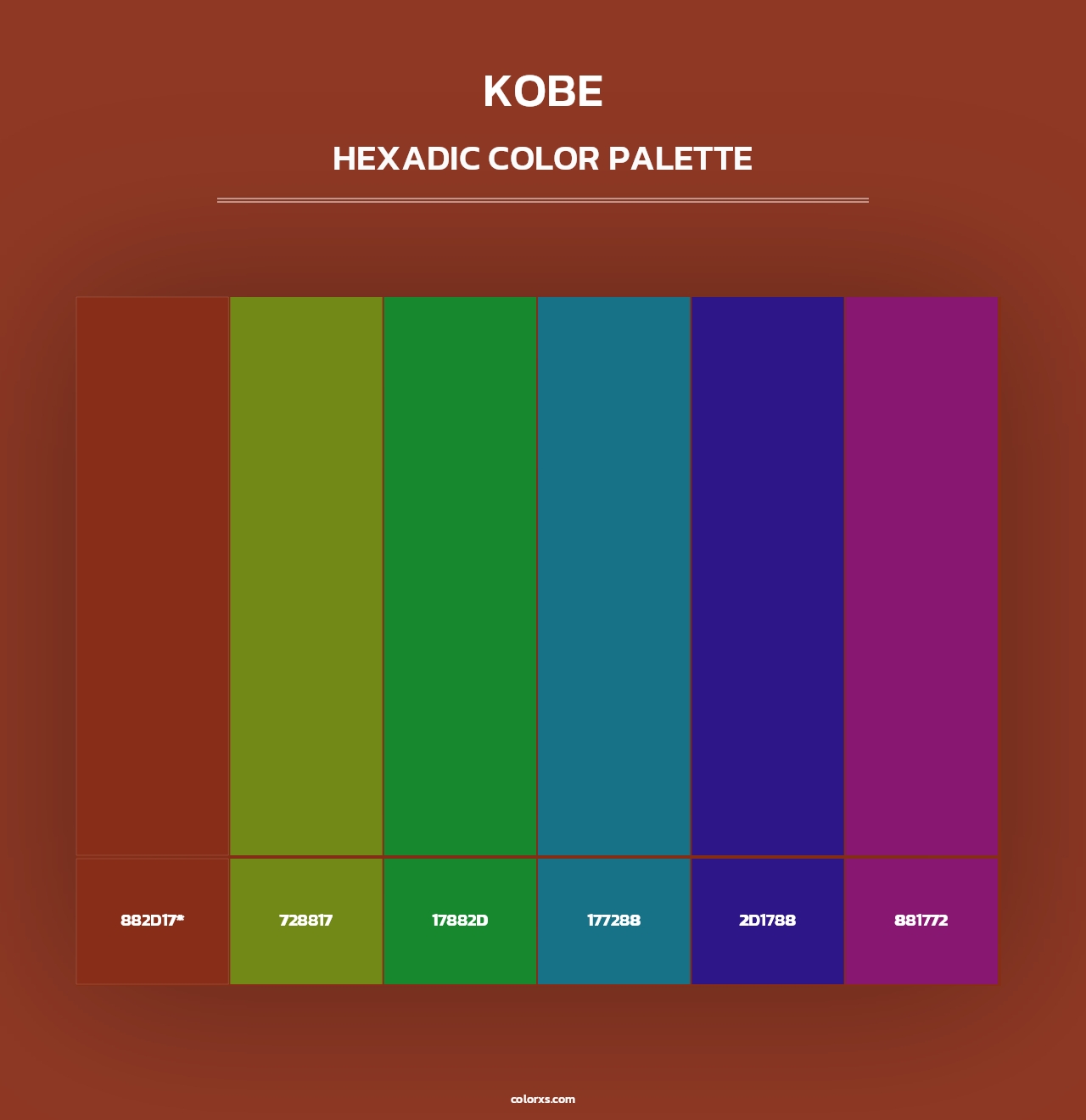 Kobe - Hexadic Color Palette