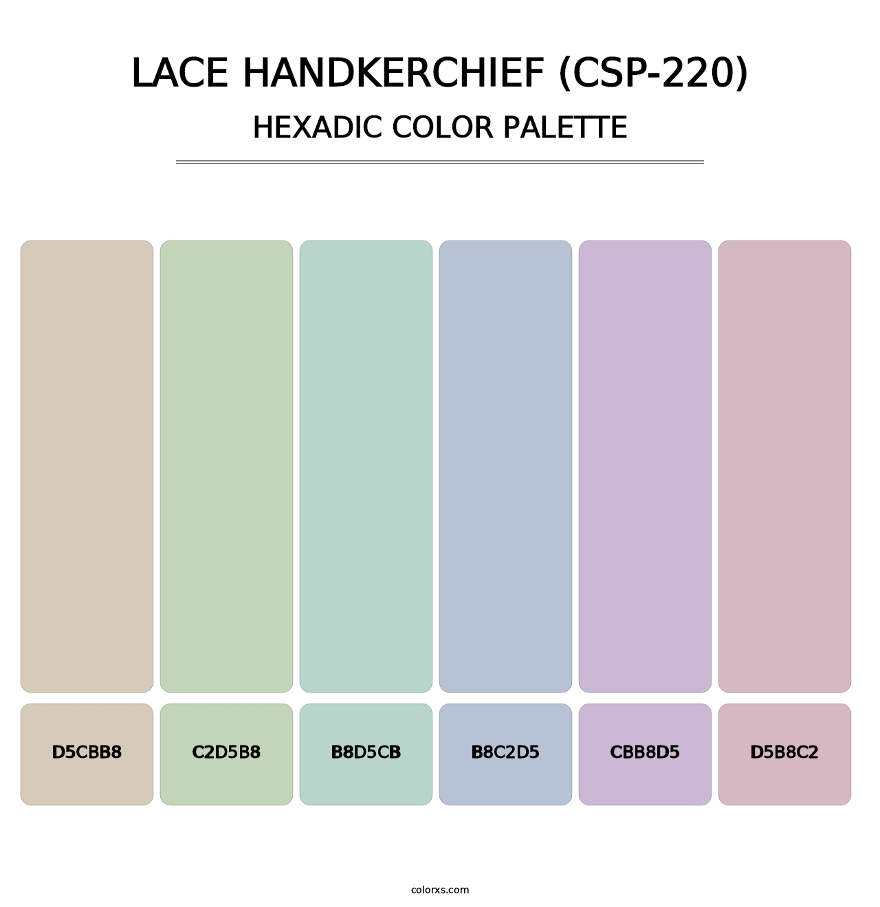 Lace Handkerchief (CSP-220) - Hexadic Color Palette