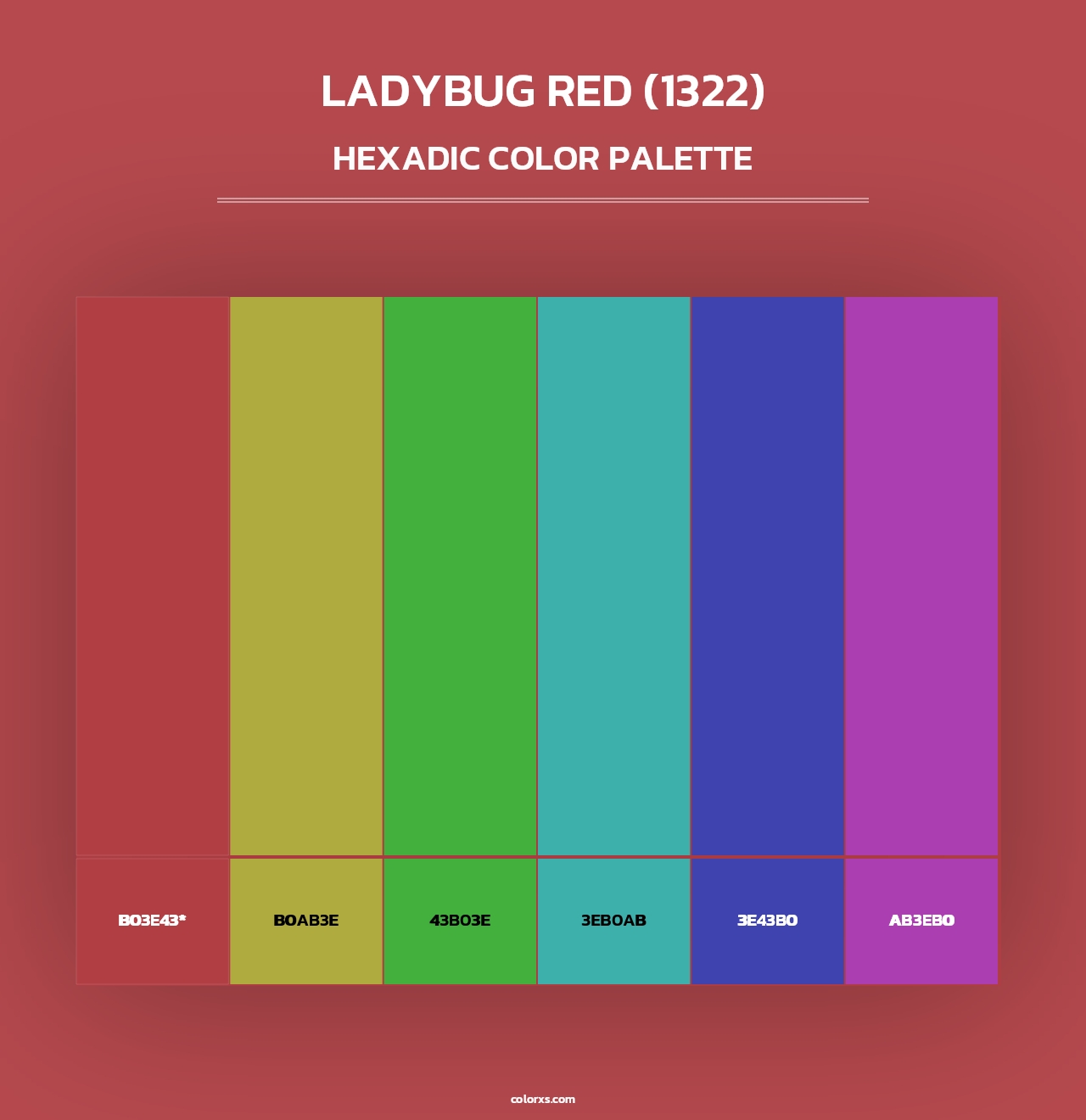 Ladybug Red (1322) - Hexadic Color Palette