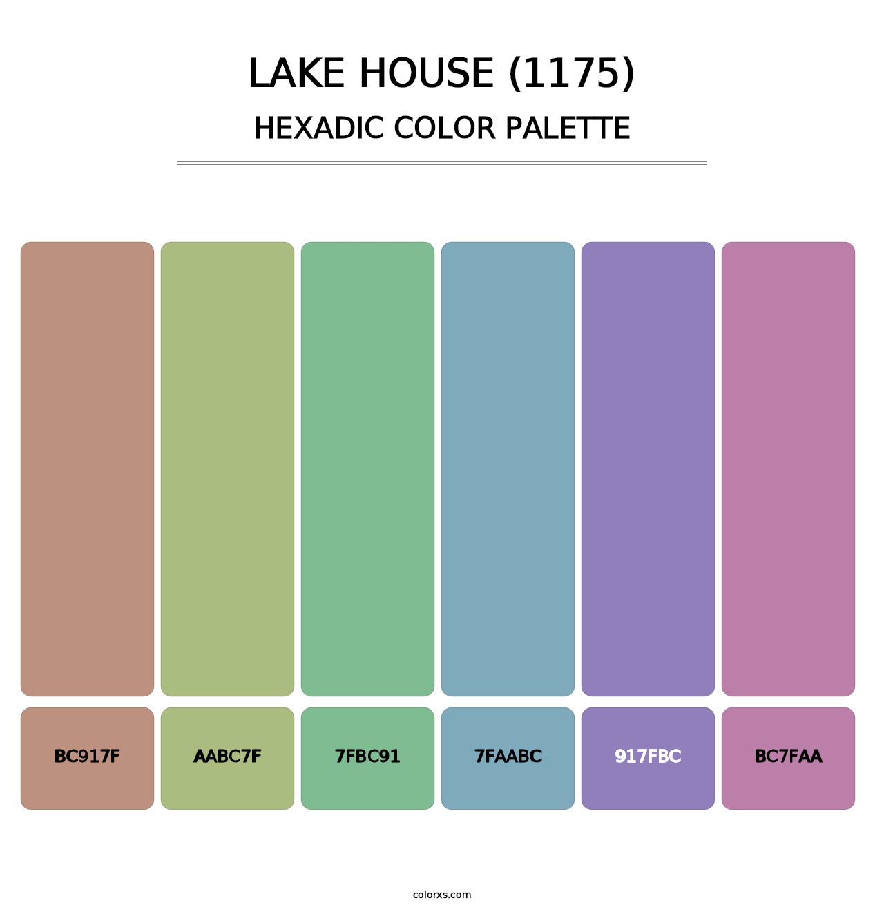 Lake House (1175) - Hexadic Color Palette