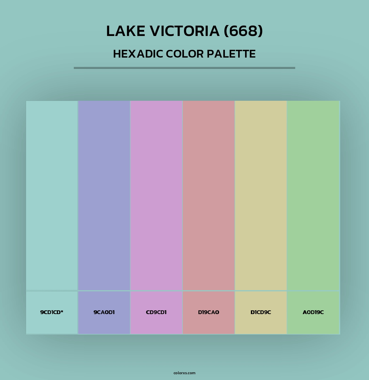Lake Victoria (668) - Hexadic Color Palette