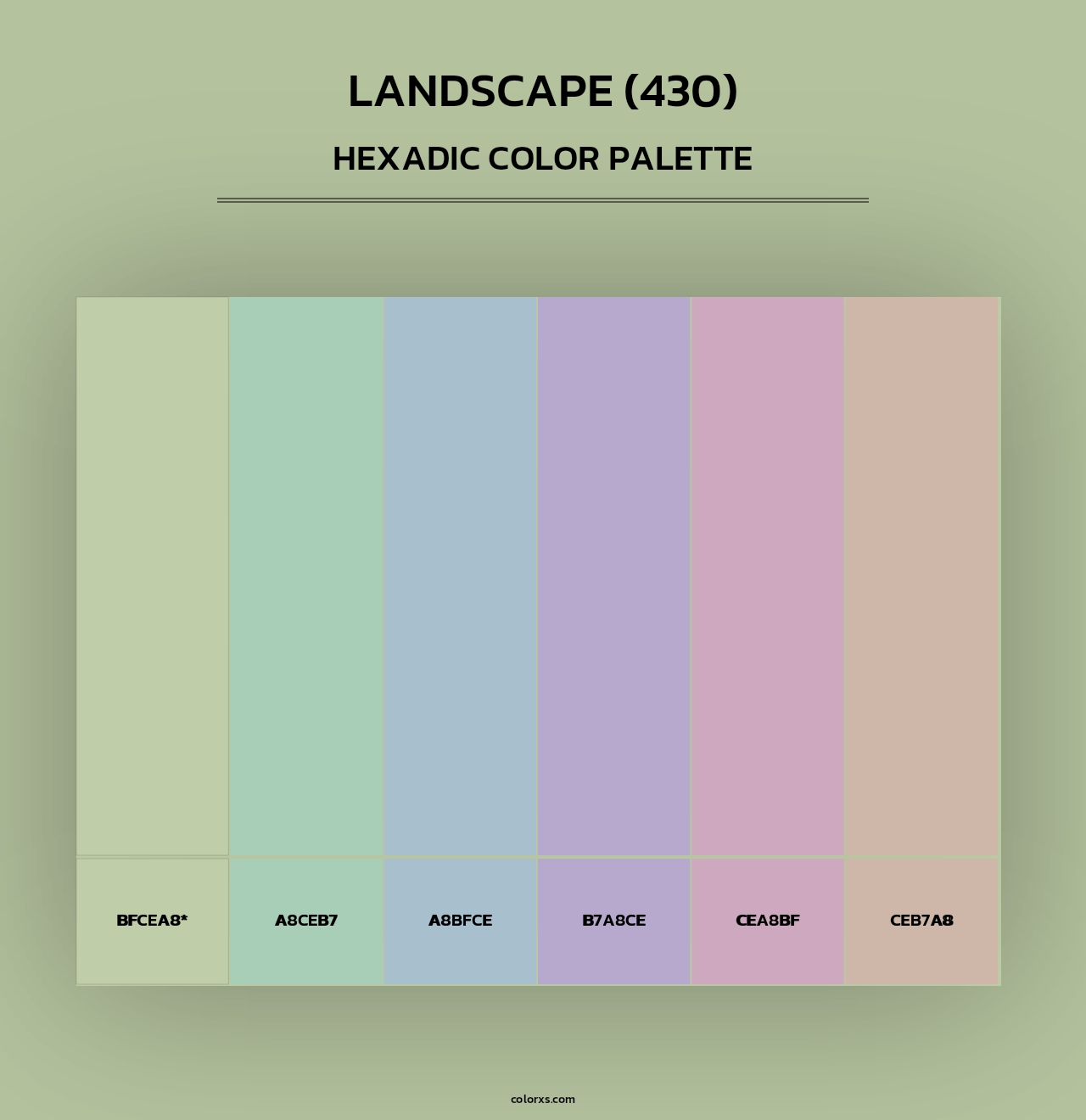 Landscape (430) - Hexadic Color Palette