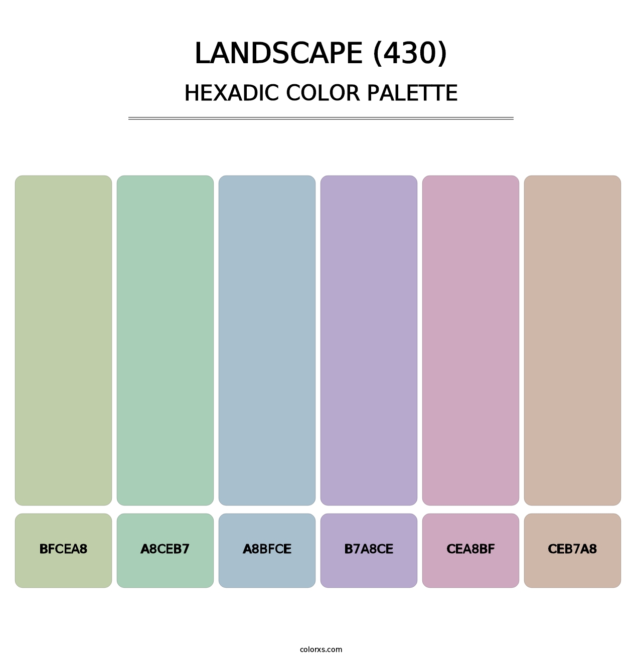 Landscape (430) - Hexadic Color Palette