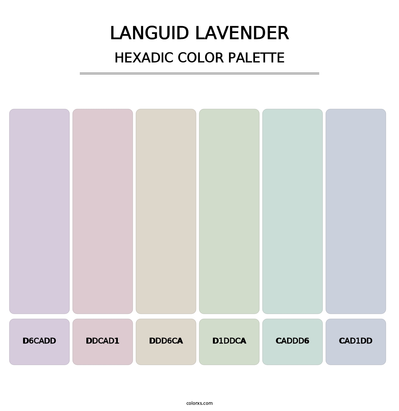 Languid Lavender - Hexadic Color Palette