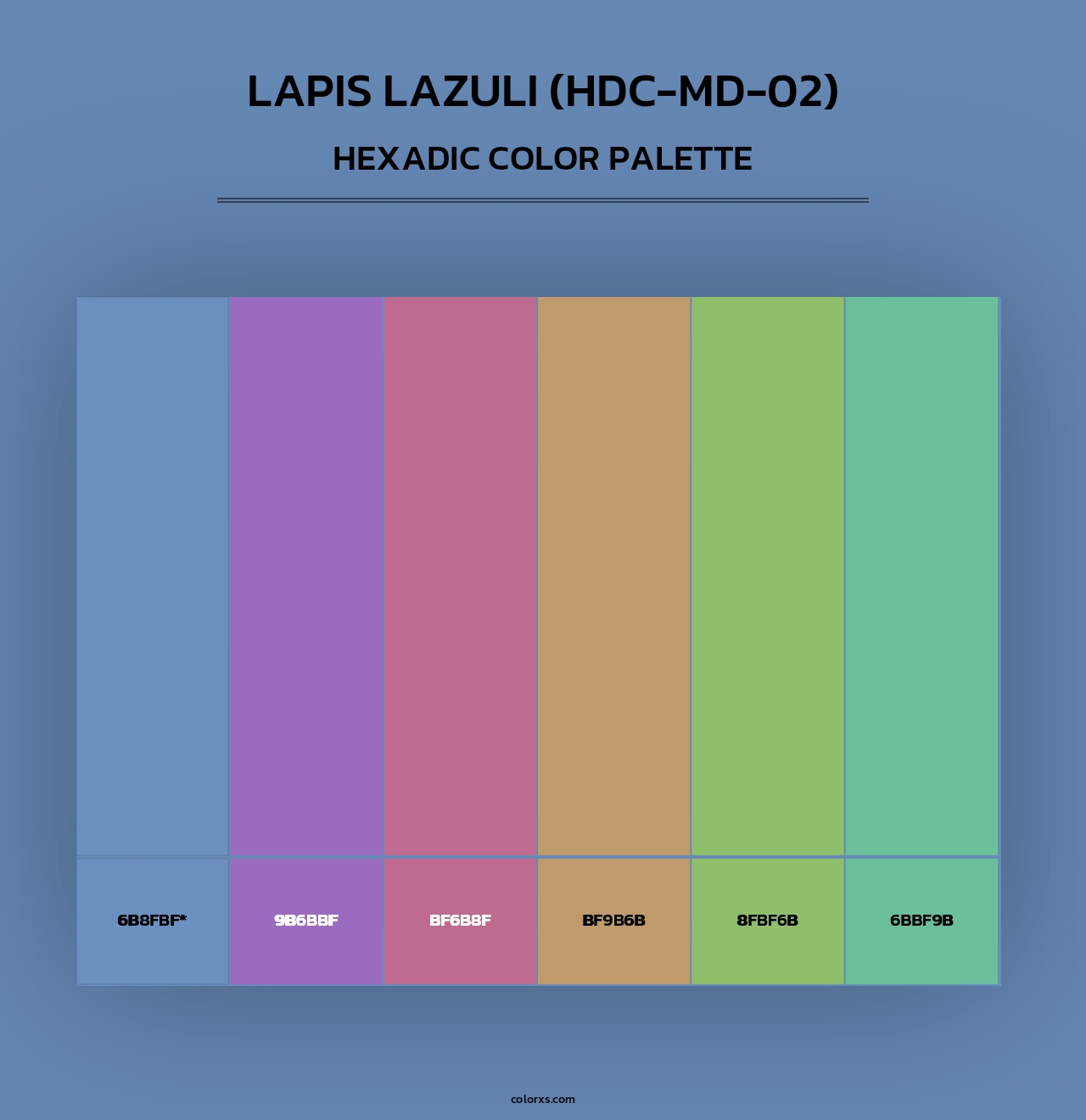 Lapis Lazuli (HDC-MD-02) - Hexadic Color Palette