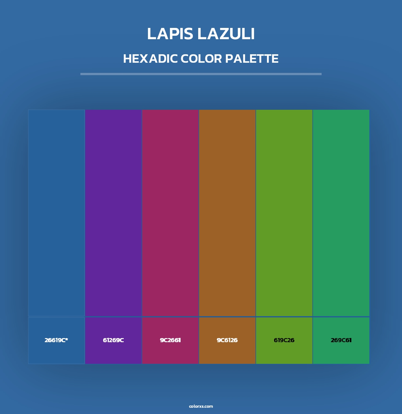Lapis Lazuli - Hexadic Color Palette