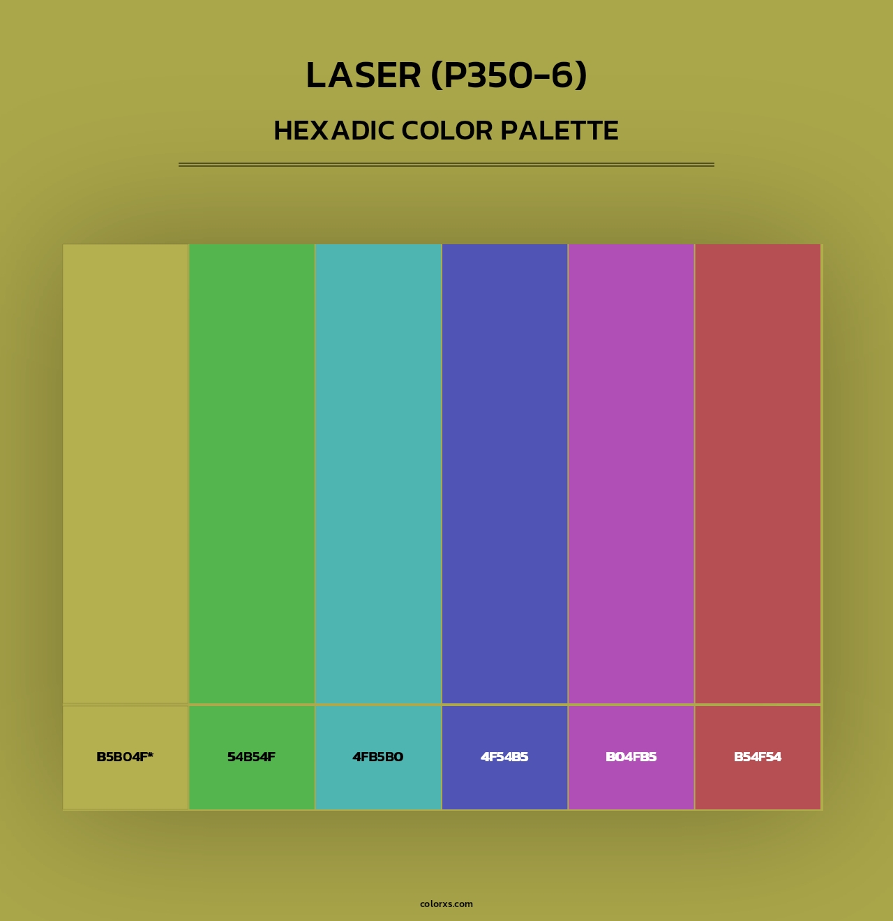 Laser (P350-6) - Hexadic Color Palette