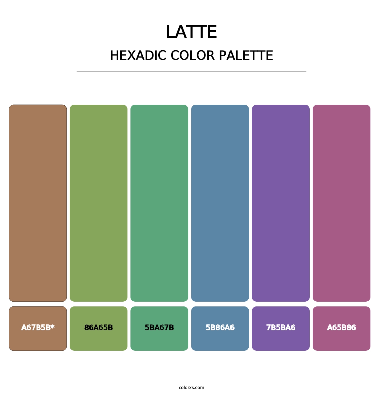 Latte - Hexadic Color Palette