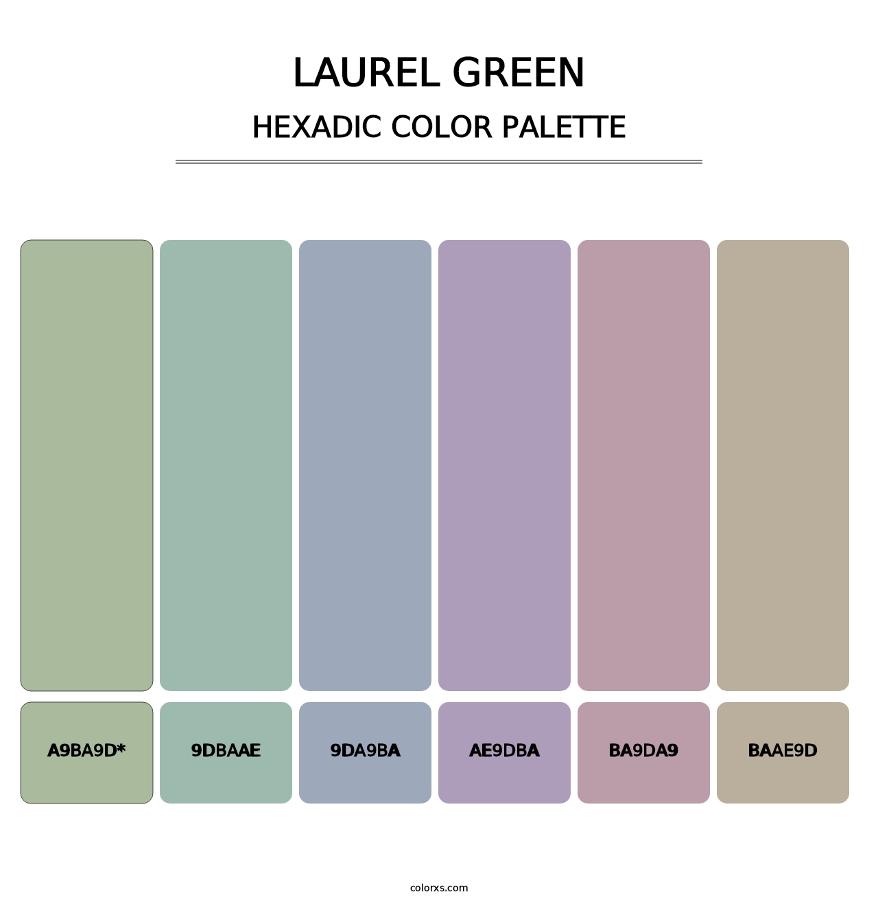 Laurel Green - Hexadic Color Palette