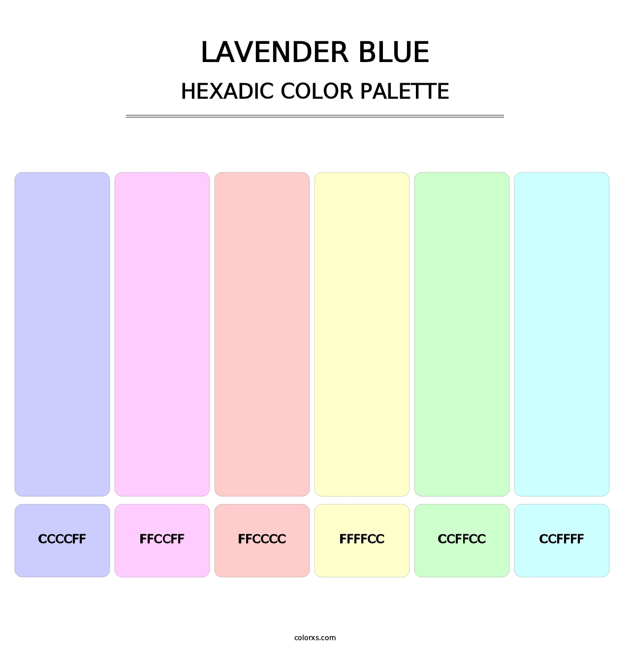 Lavender Blue - Hexadic Color Palette