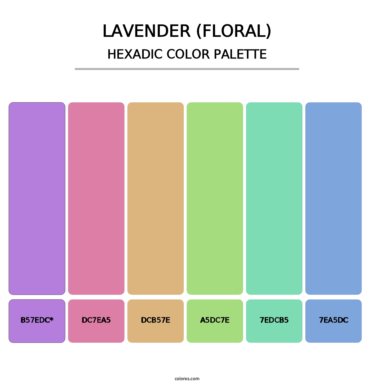 Lavender (Floral) - Hexadic Color Palette