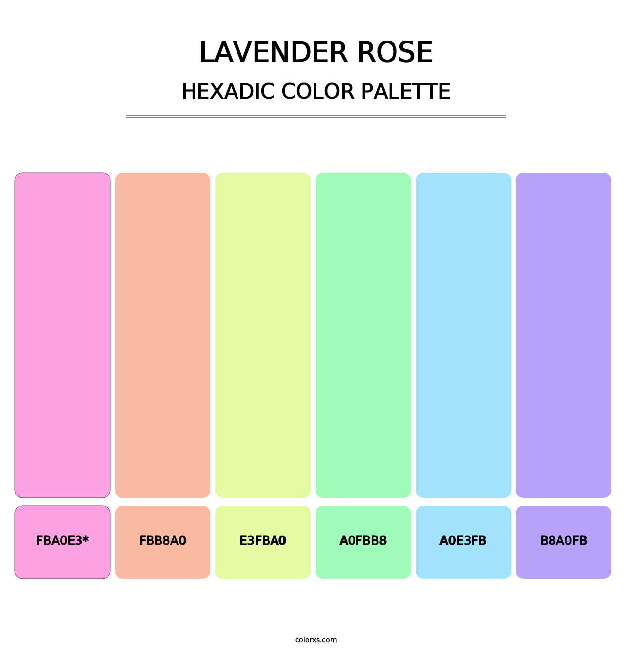 Lavender Rose - Hexadic Color Palette