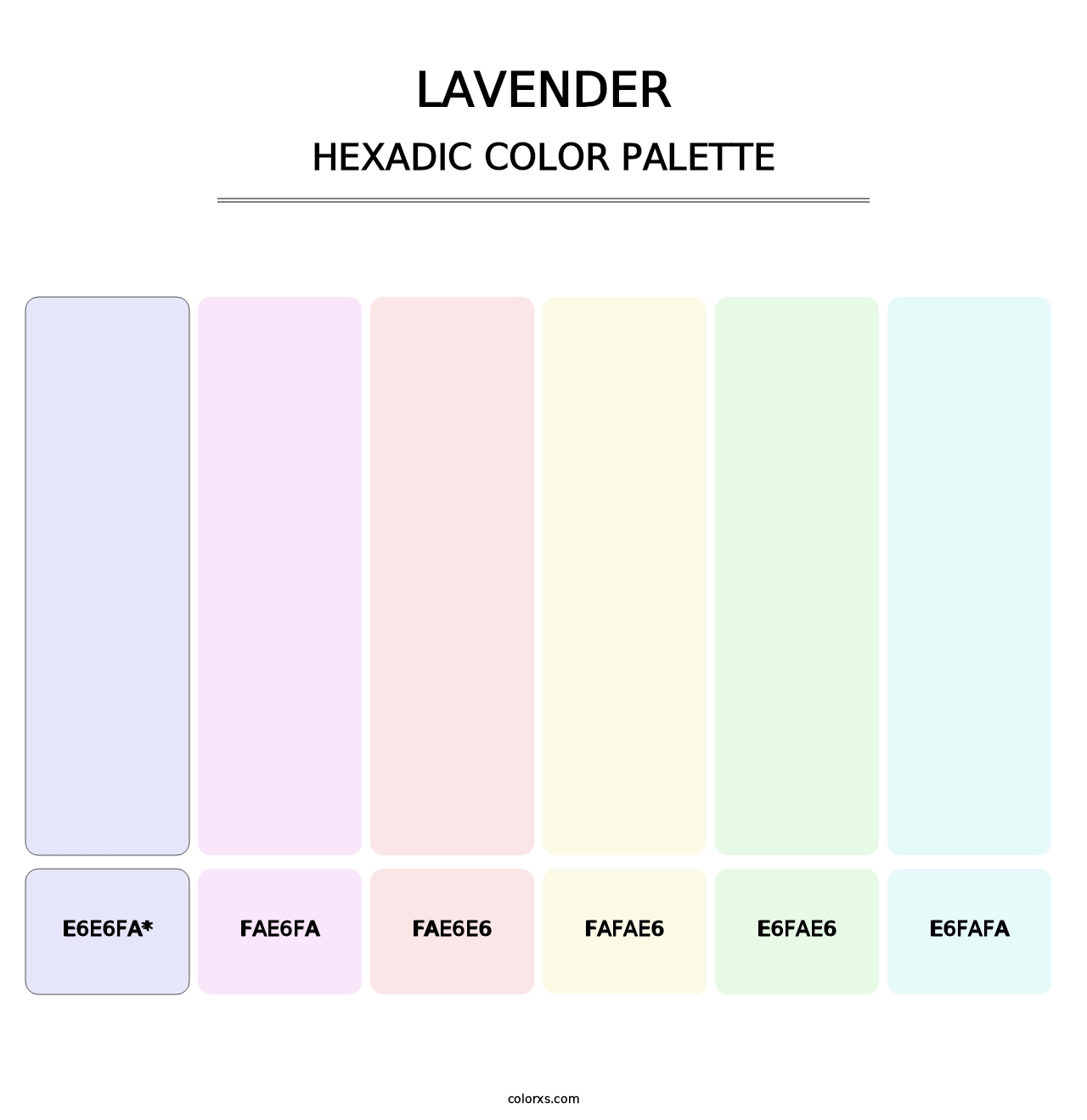 Lavender - Hexadic Color Palette