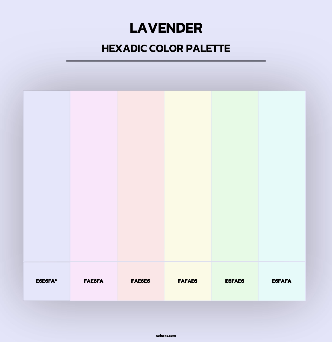 Lavender - Hexadic Color Palette