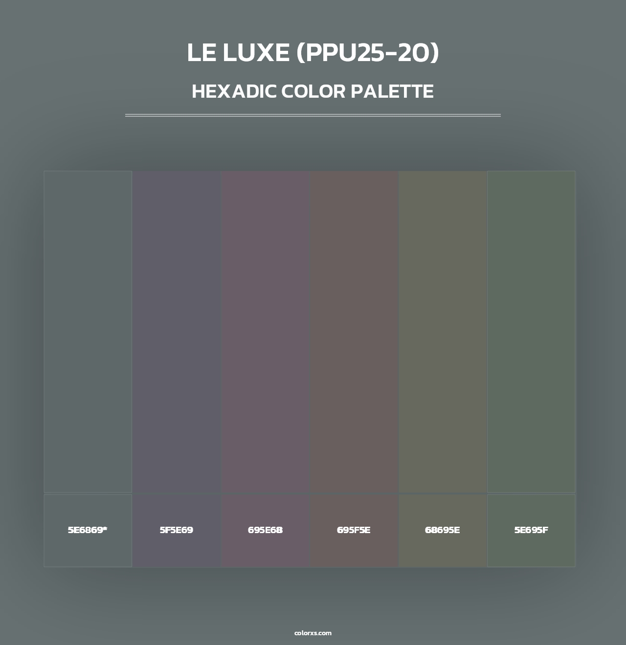 Le Luxe (PPU25-20) - Hexadic Color Palette