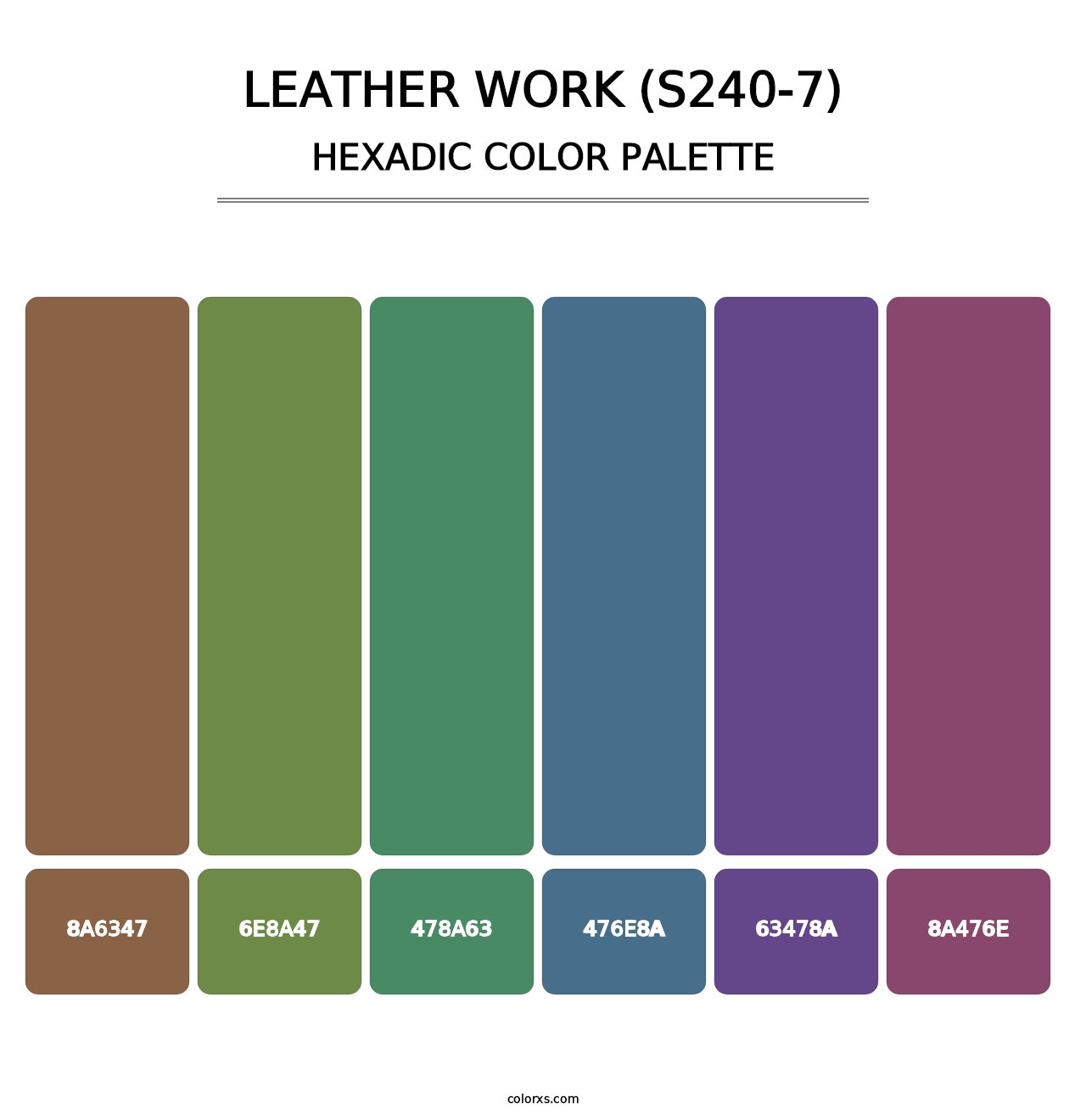 Leather Work (S240-7) - Hexadic Color Palette