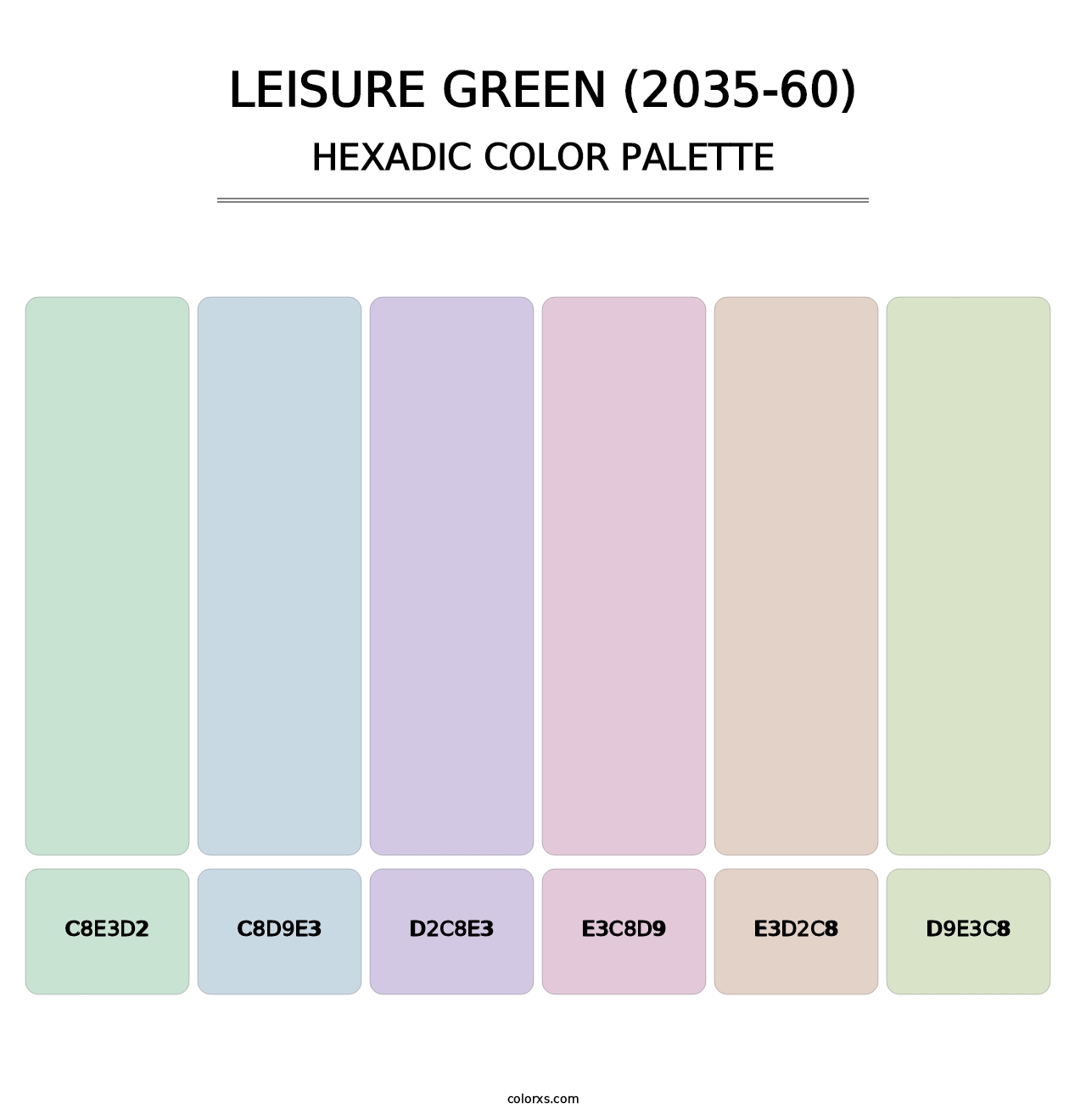 Leisure Green (2035-60) - Hexadic Color Palette