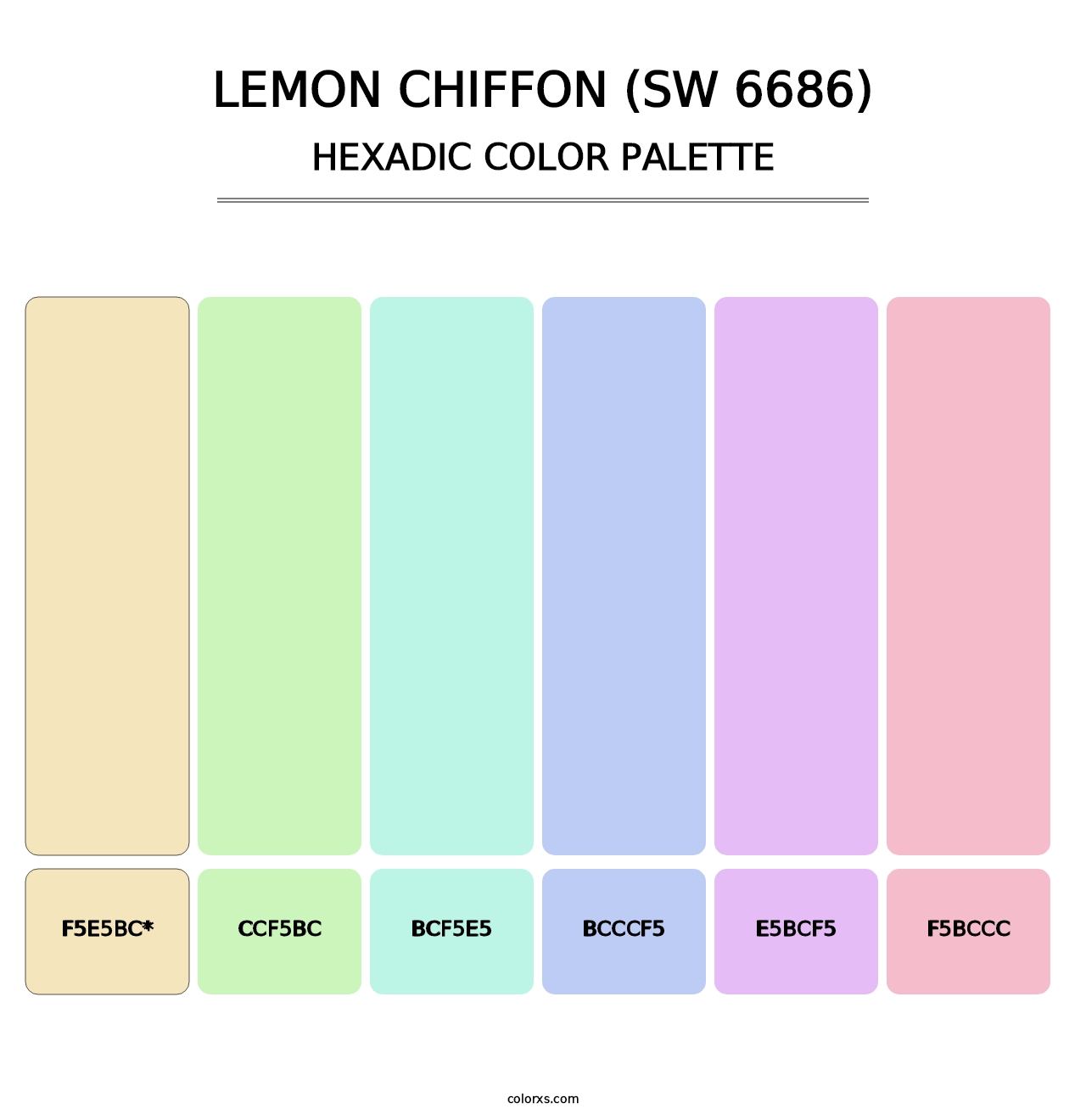 Lemon Chiffon (SW 6686) - Hexadic Color Palette