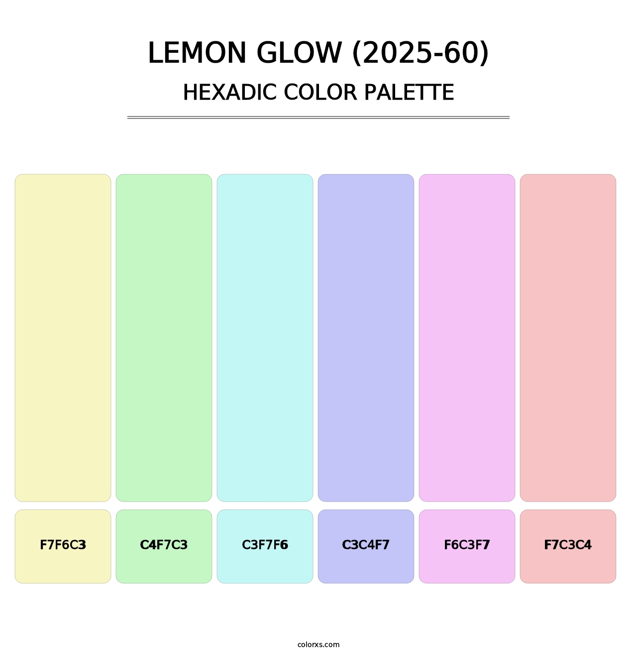 Lemon Glow (2025-60) - Hexadic Color Palette