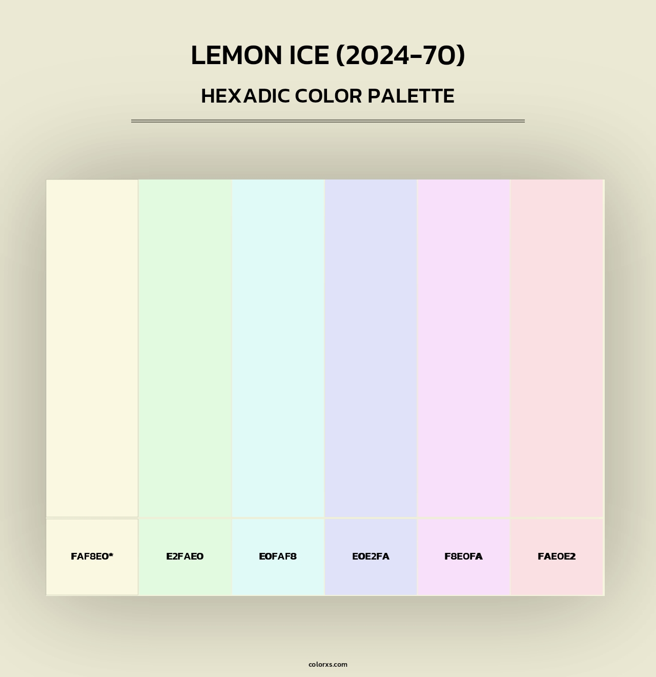 Lemon Ice (2024-70) - Hexadic Color Palette