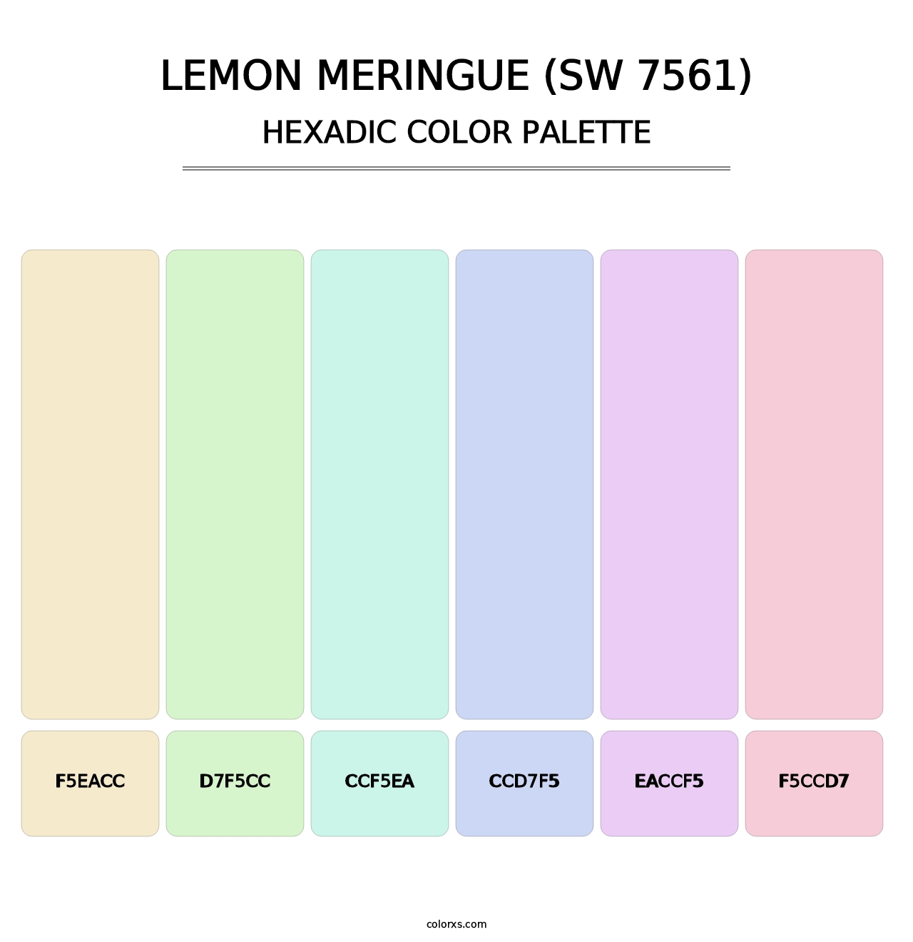 Lemon Meringue (SW 7561) - Hexadic Color Palette