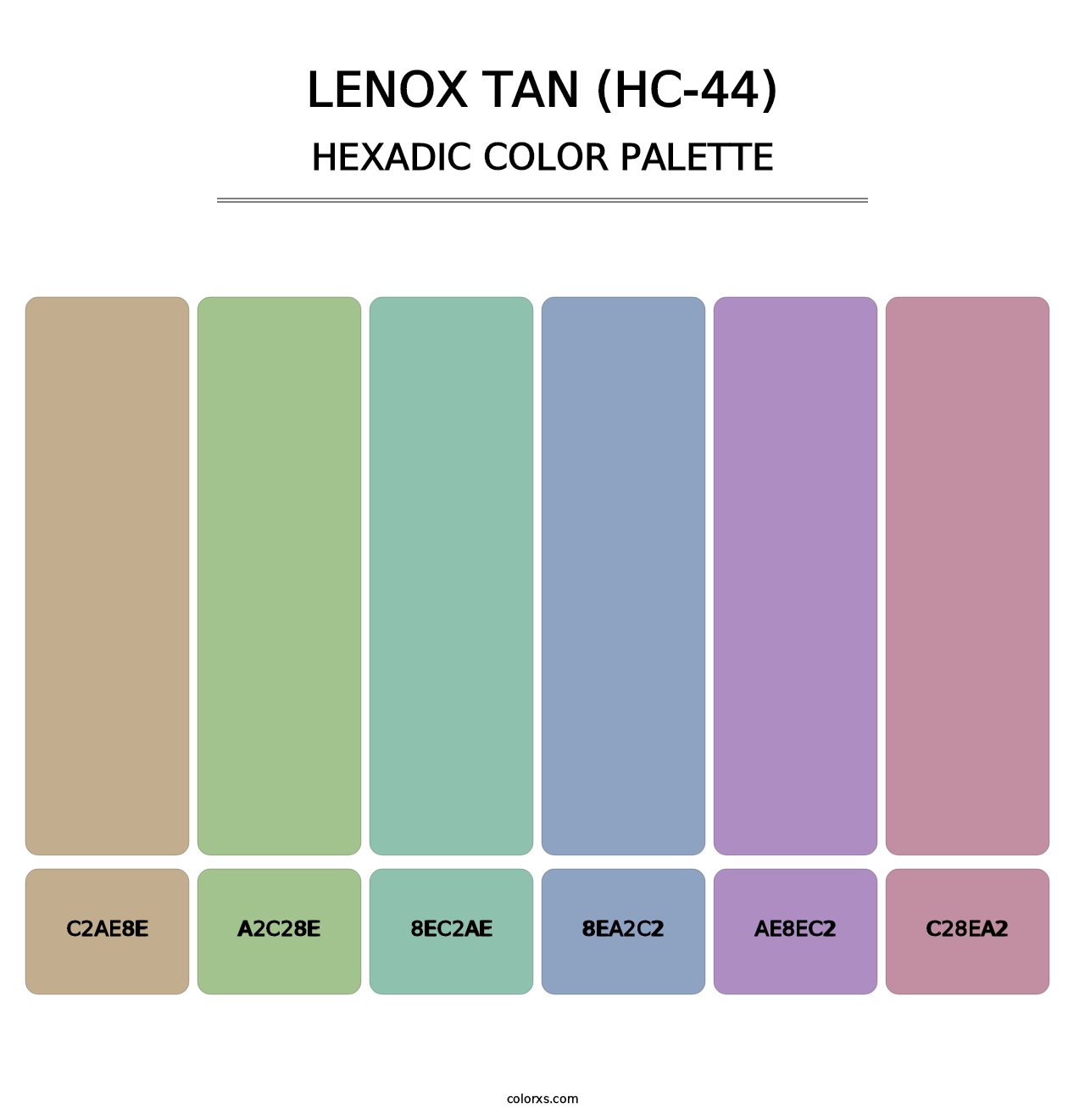 Lenox Tan (HC-44) - Hexadic Color Palette
