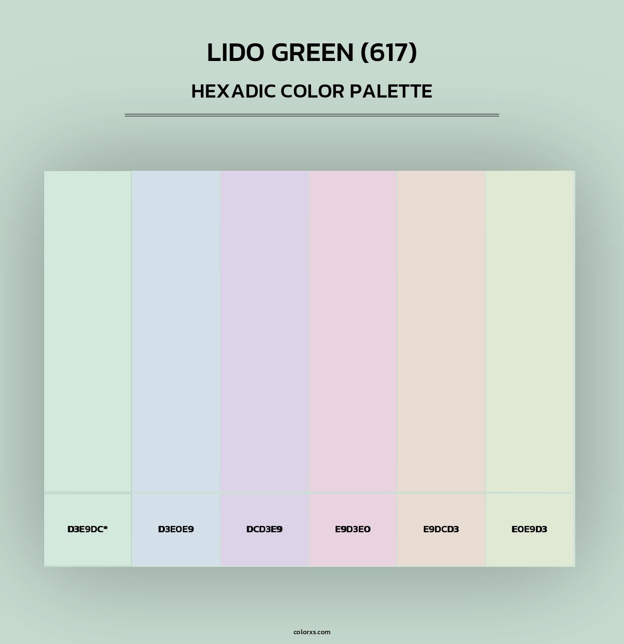 Lido Green (617) - Hexadic Color Palette