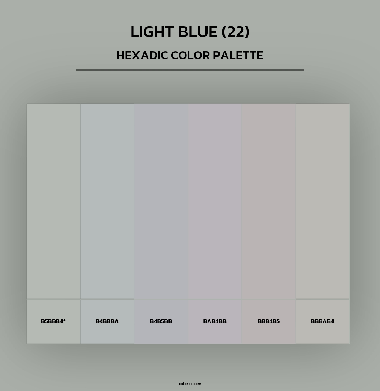 Light Blue (22) - Hexadic Color Palette