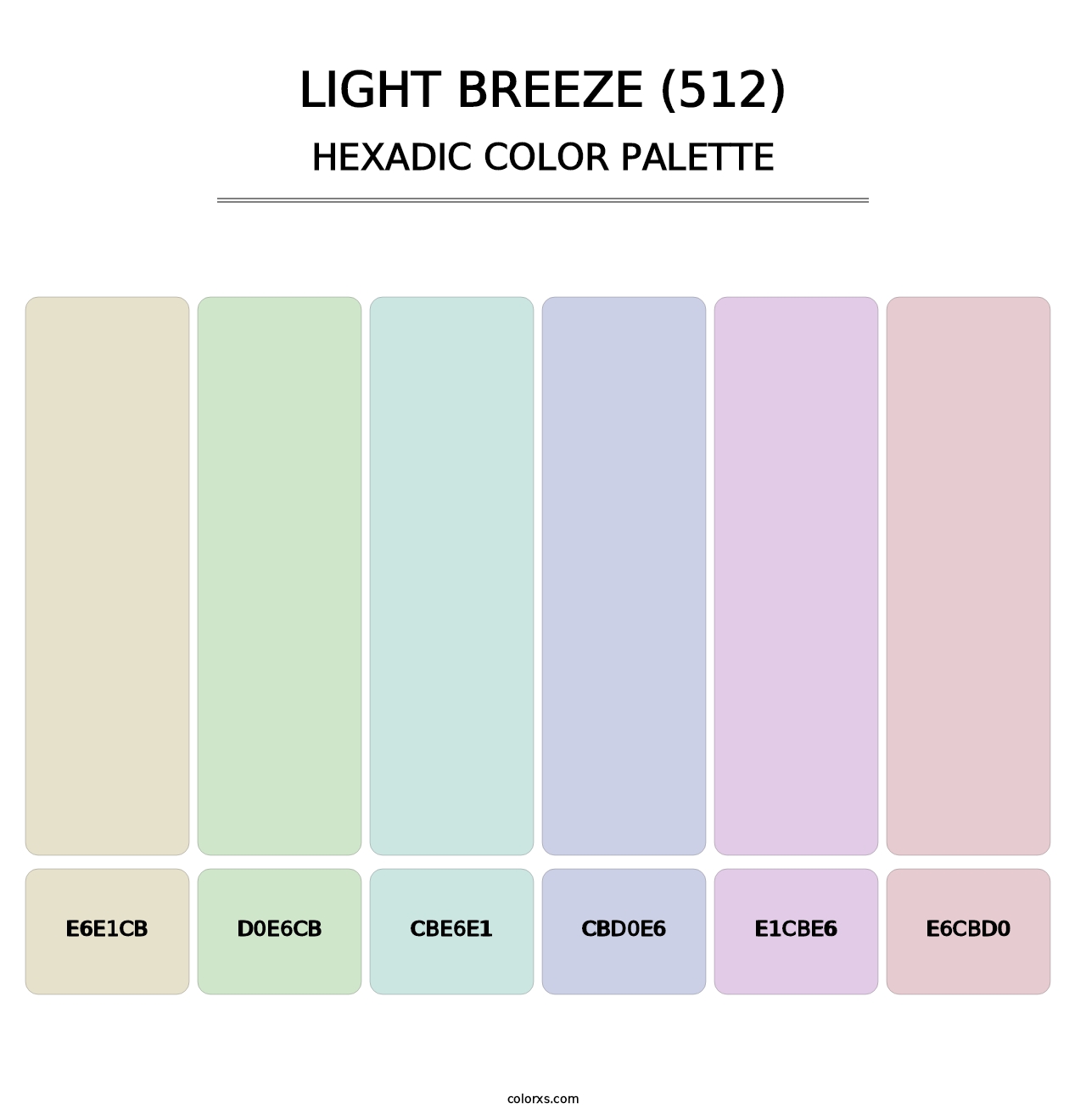 Light Breeze (512) - Hexadic Color Palette