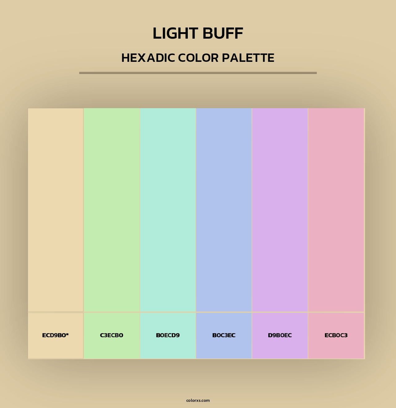 Light Buff - Hexadic Color Palette