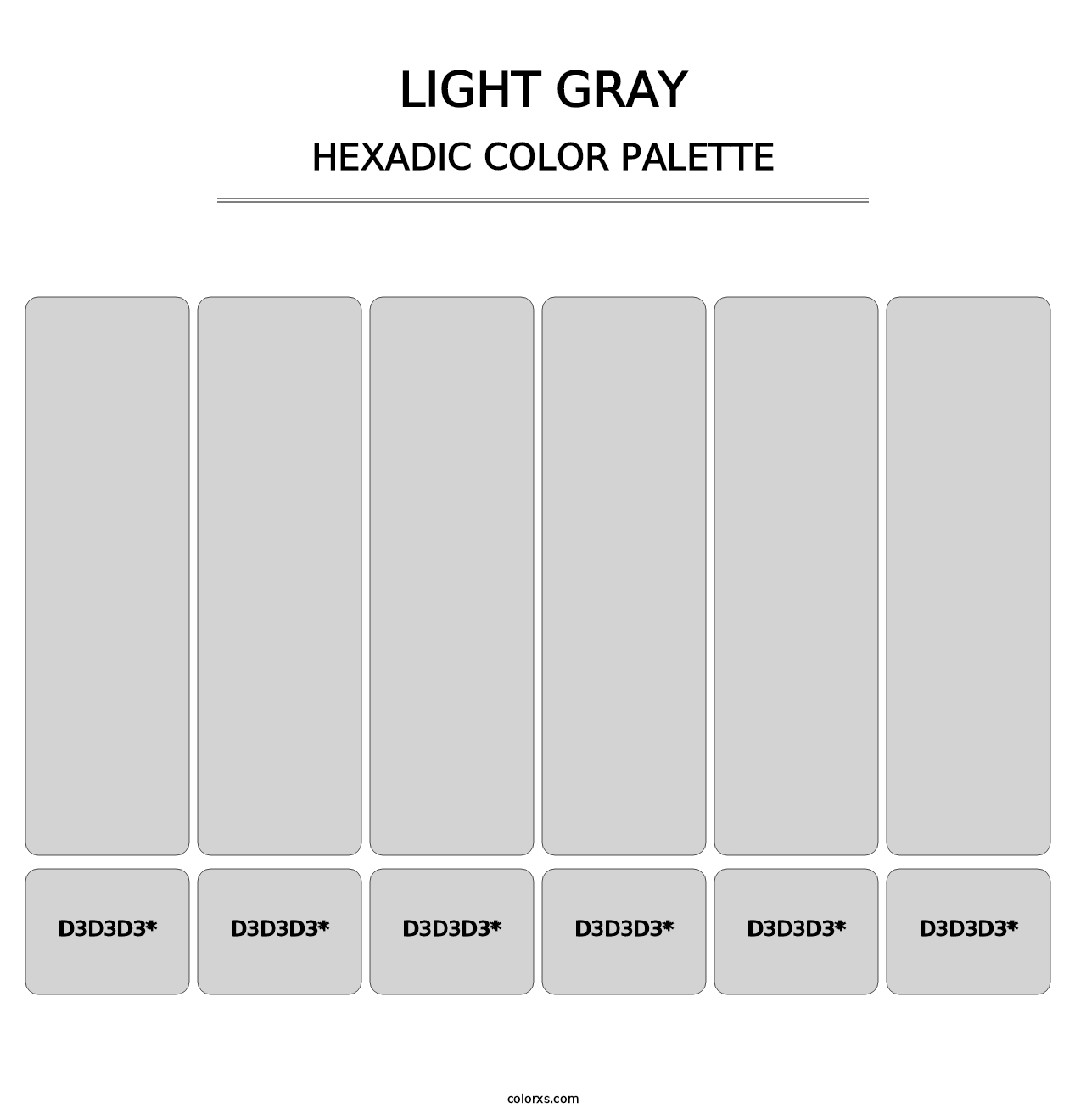 Light Gray - Hexadic Color Palette