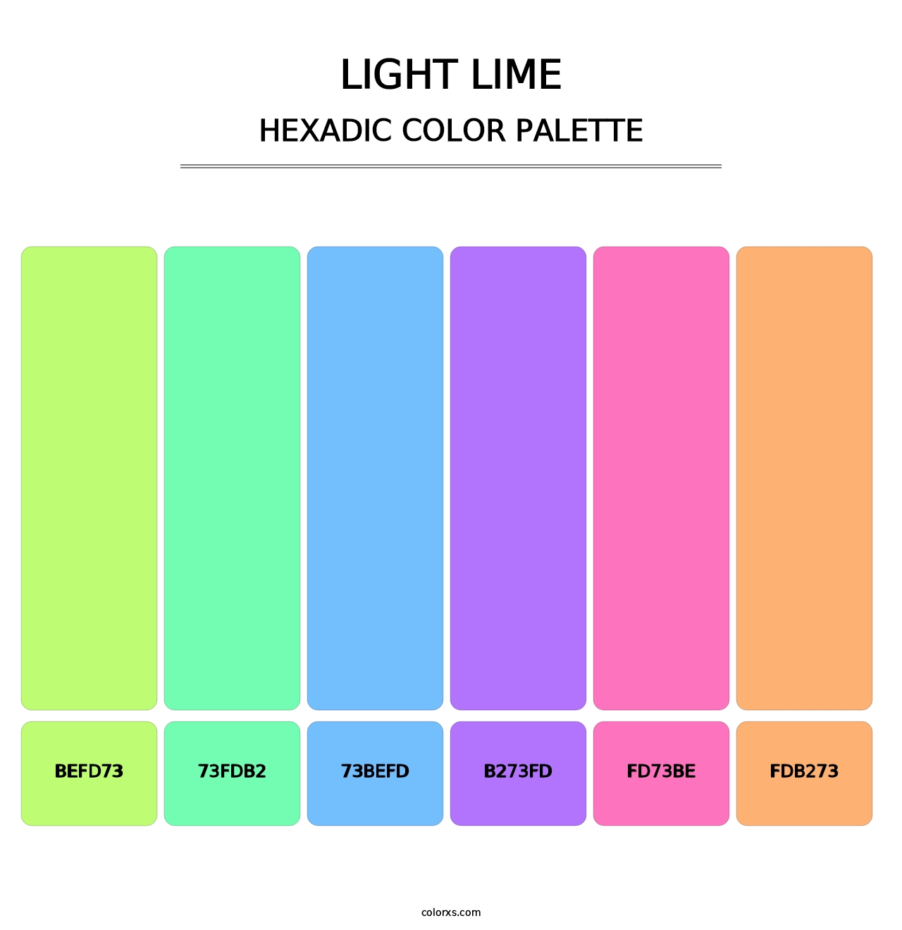 Light Lime - Hexadic Color Palette