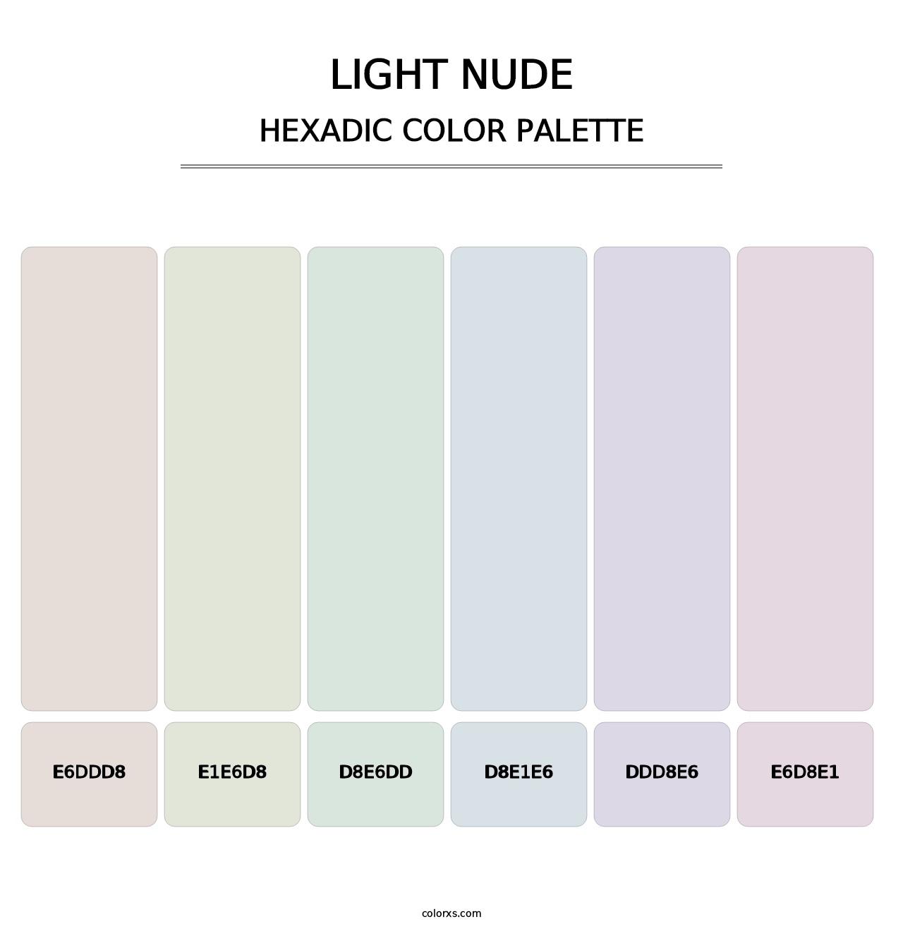 Light Nude - Hexadic Color Palette