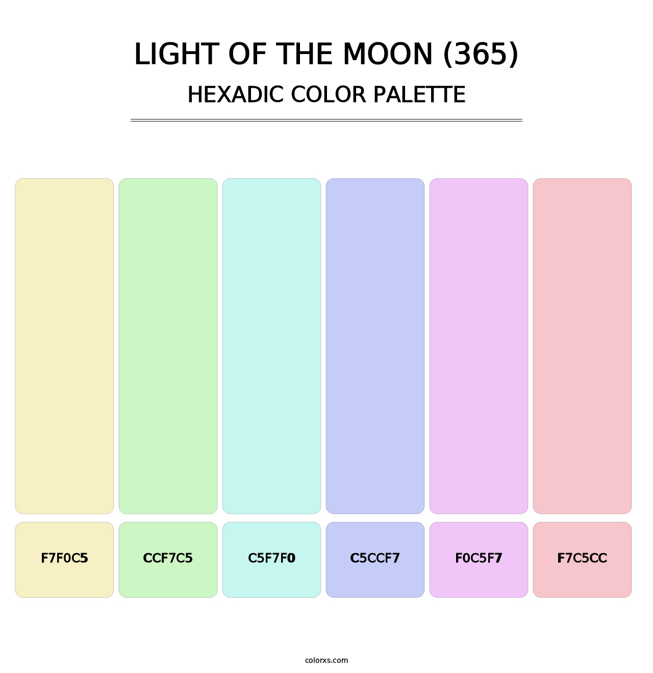 Light of the Moon (365) - Hexadic Color Palette