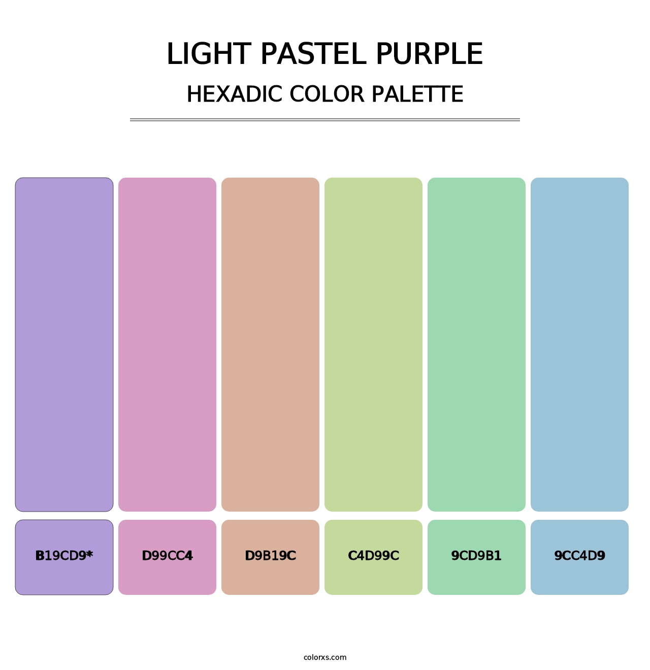 Light Pastel Purple - Hexadic Color Palette