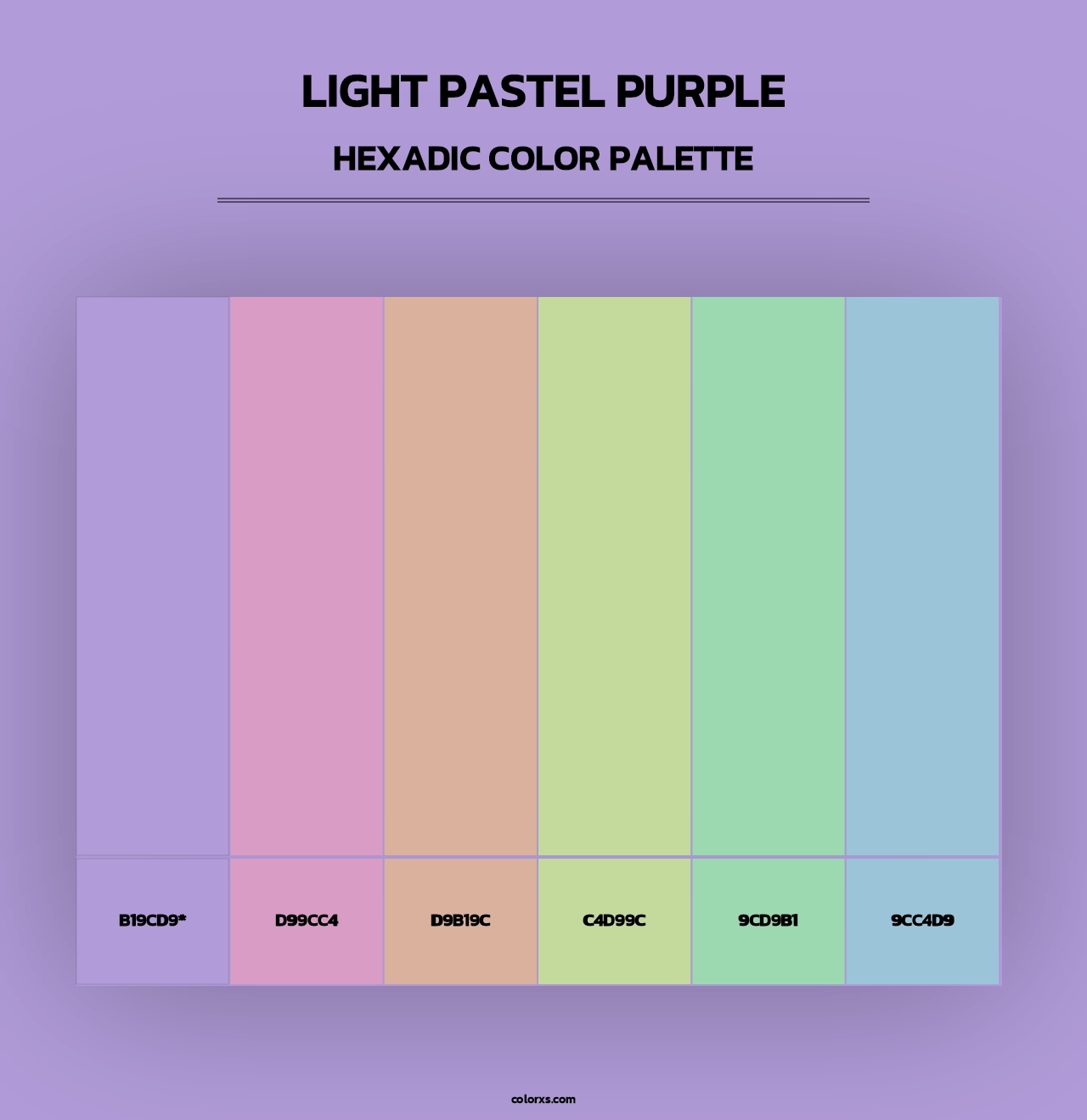 Light Pastel Purple - Hexadic Color Palette